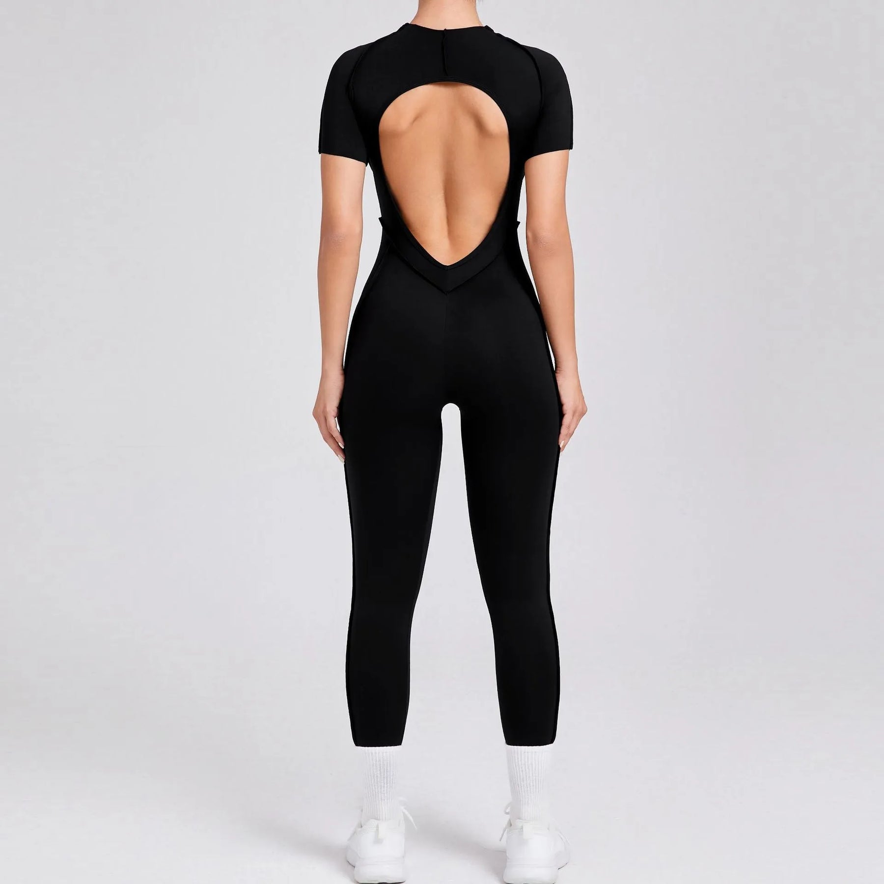 FlexEase Full-Length Jumpsuit (Short Sleeves & Long Pants)