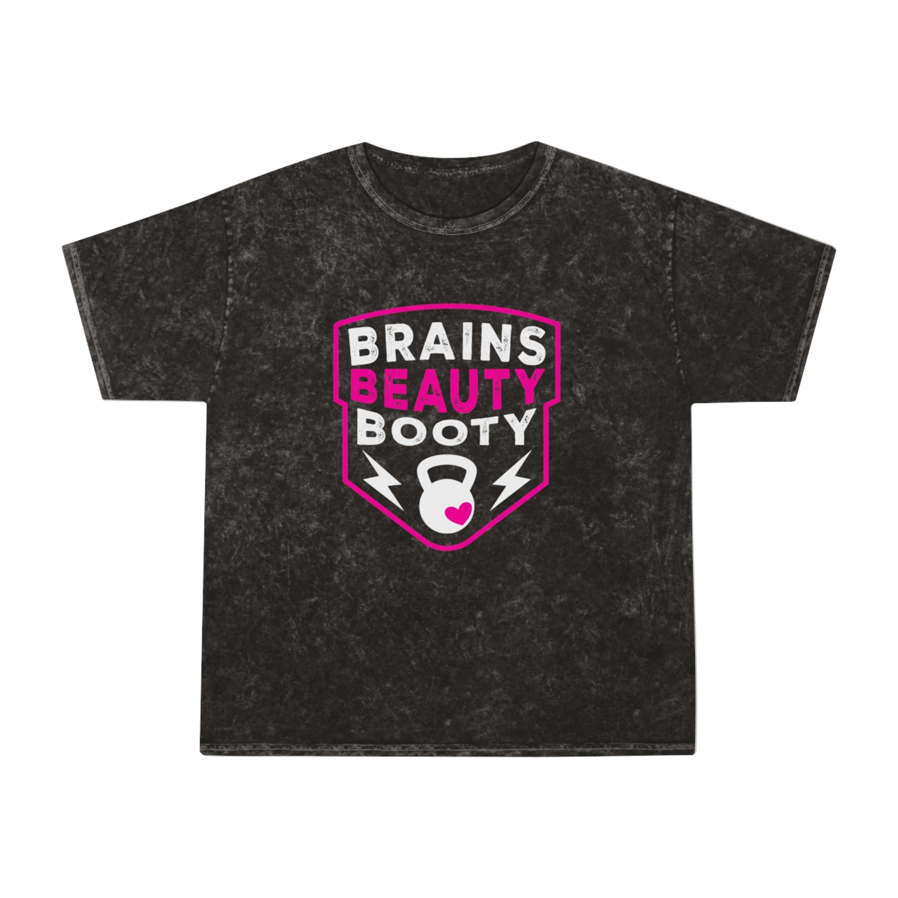 Brains Beauty Booty Washed Gym Shirt