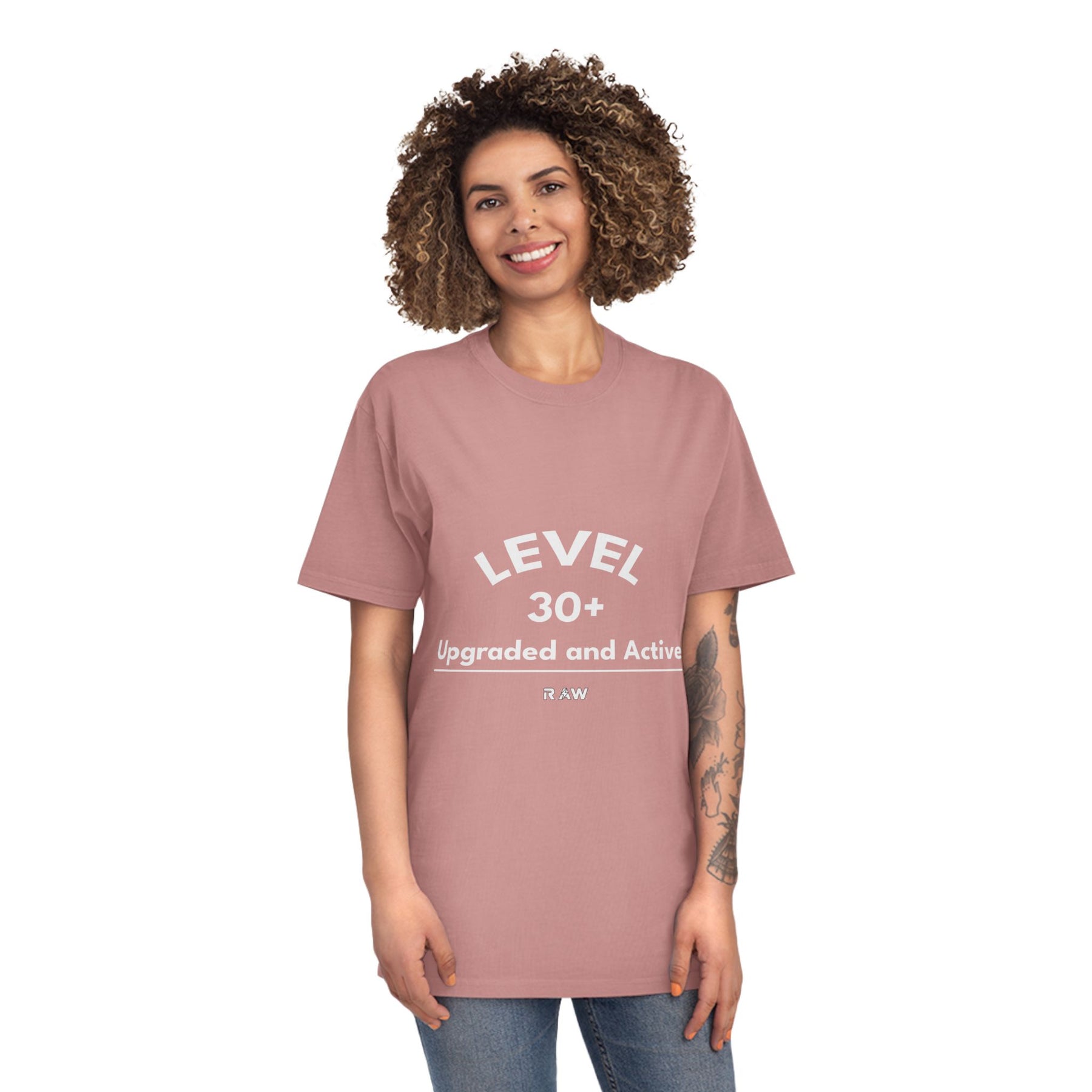 Level 30+ – Upgraded & Active Faded Tee