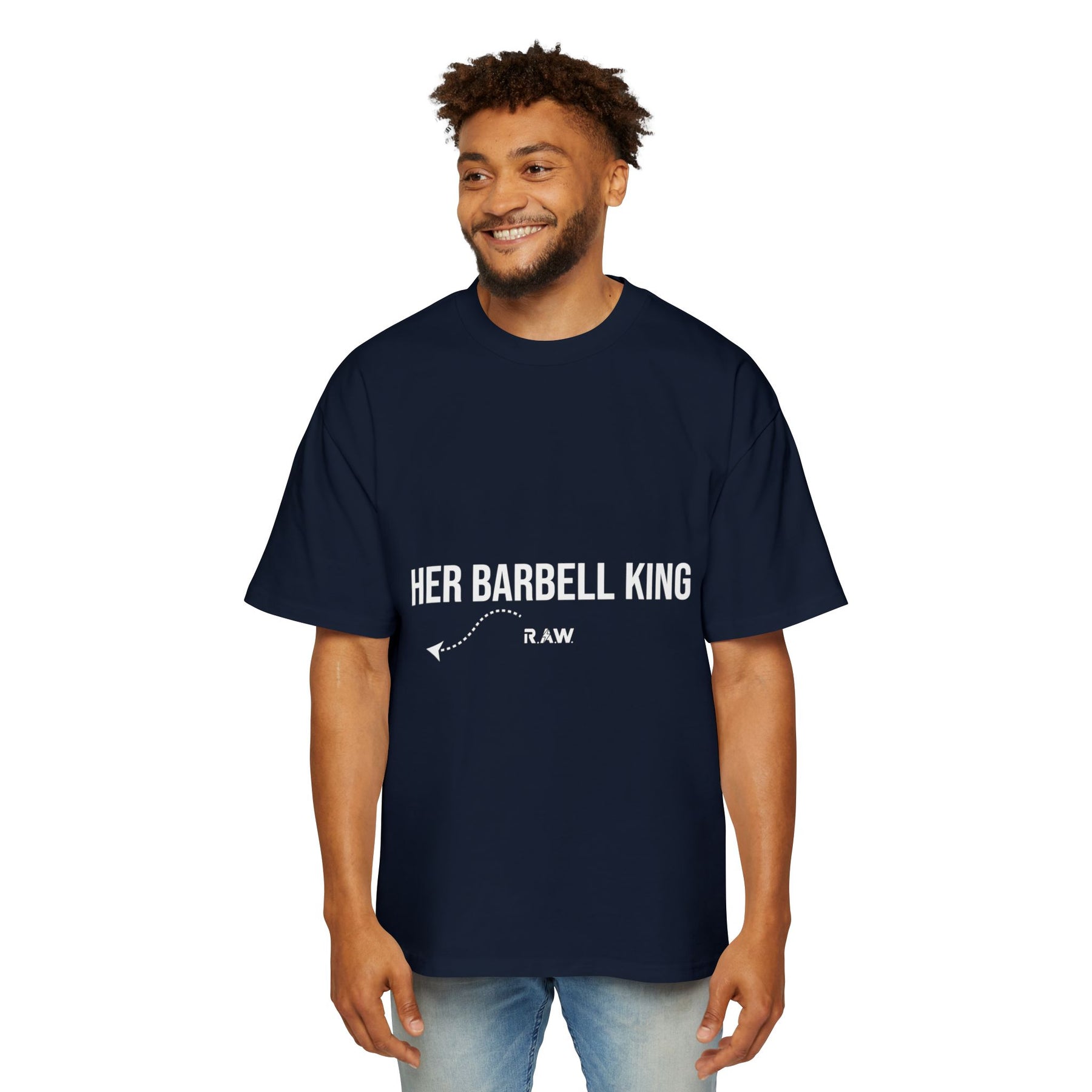 "Her Barbell King" Oversized Tee (Men’s)