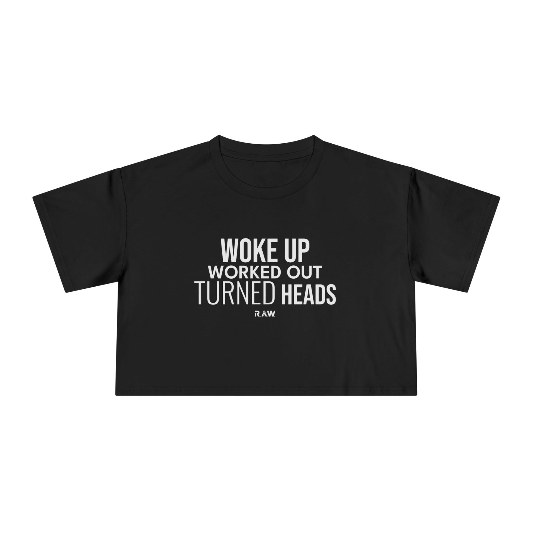 Woke Up, Worked Out - Crop Tee