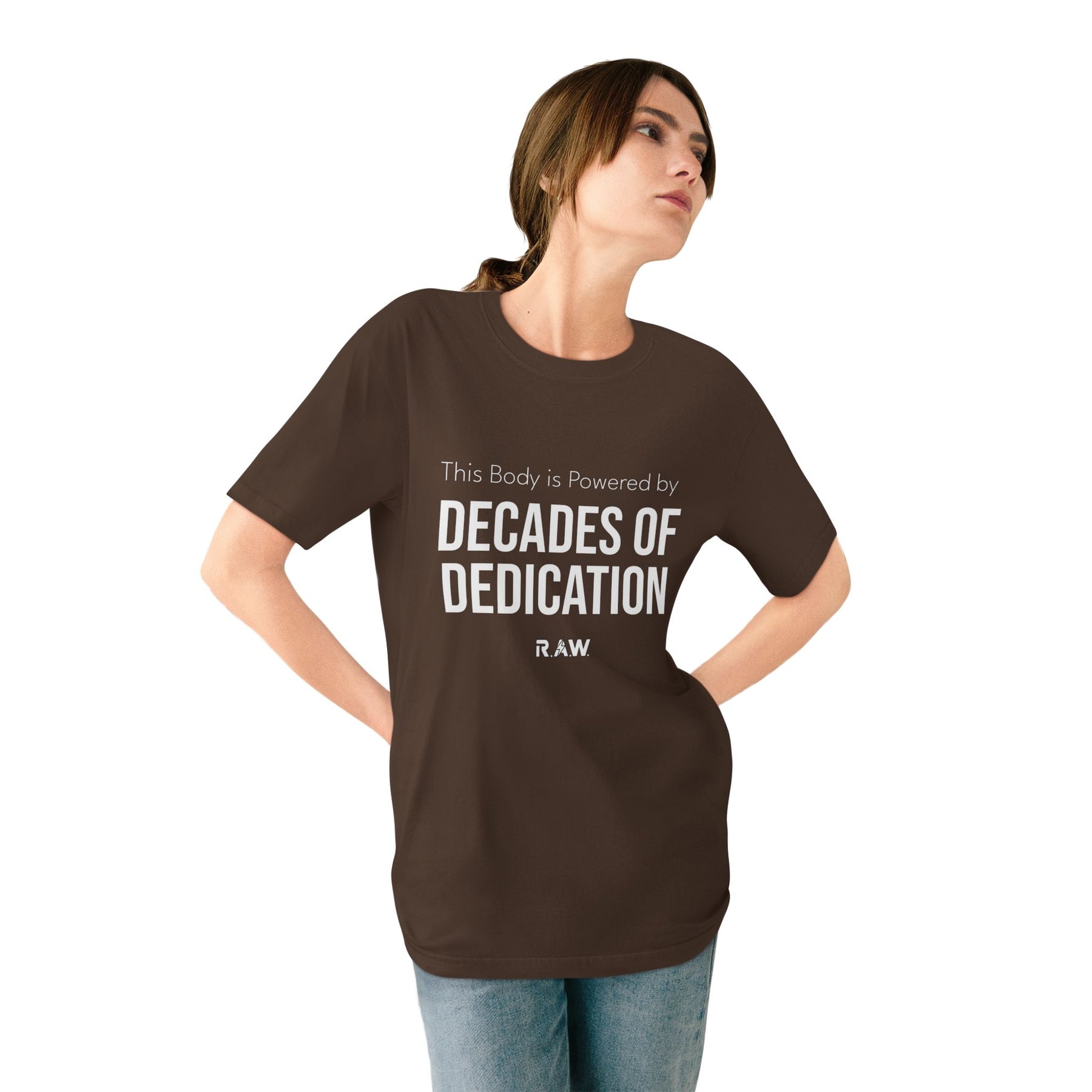 This Body Is Powered by Decades of Dedication Tee
