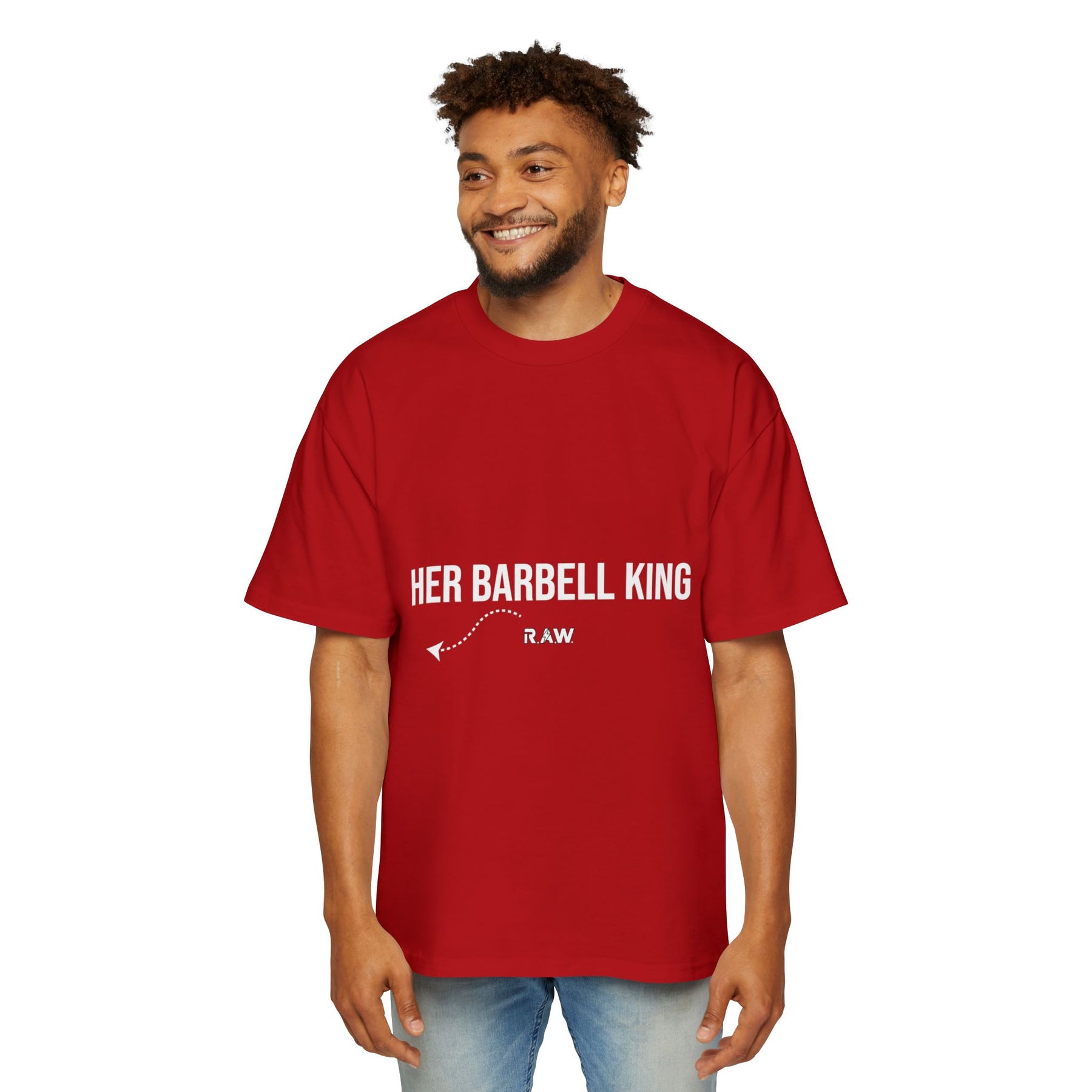 "Her Barbell King" Oversized Tee (Men’s)