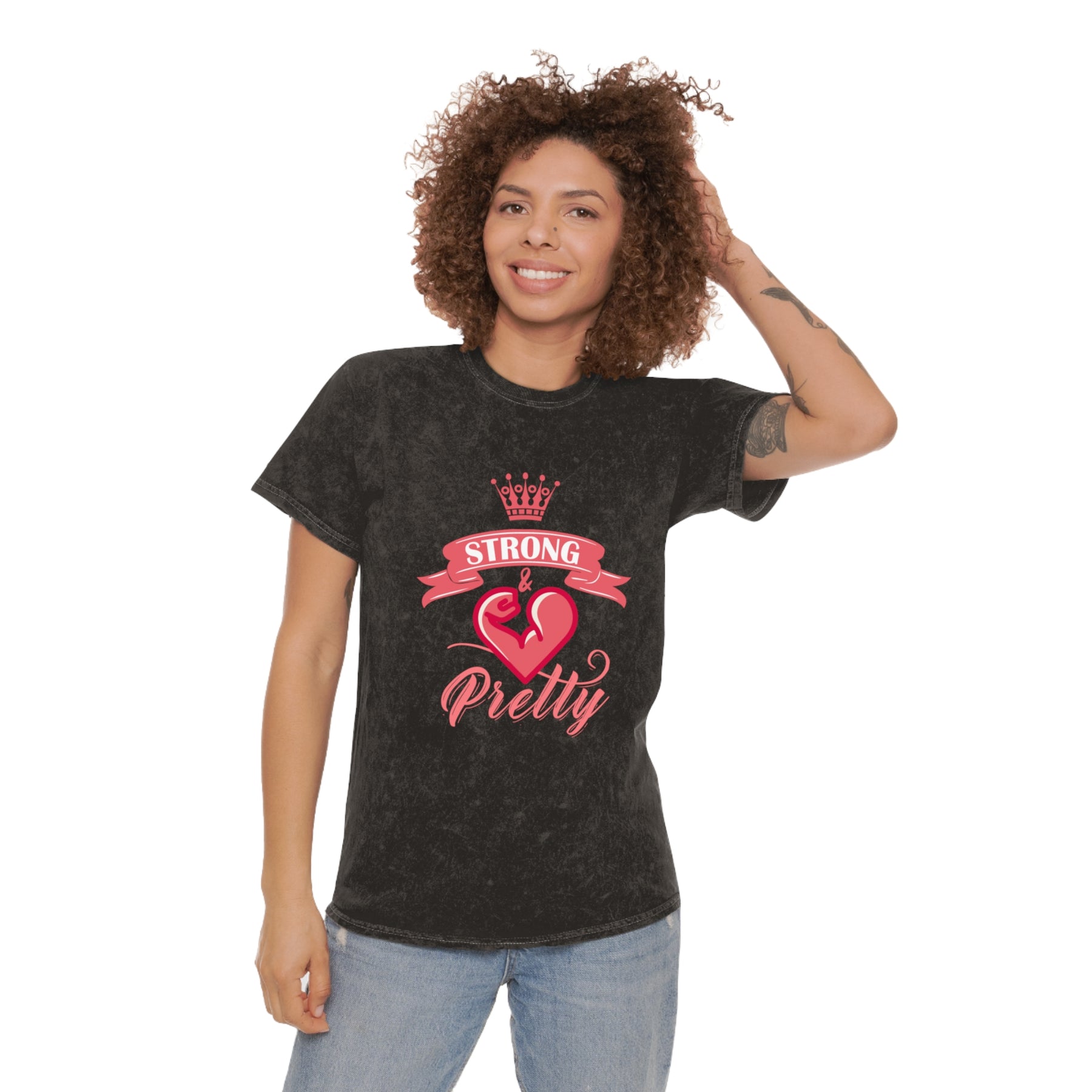Strong & Pretty Washed Gym Shirt