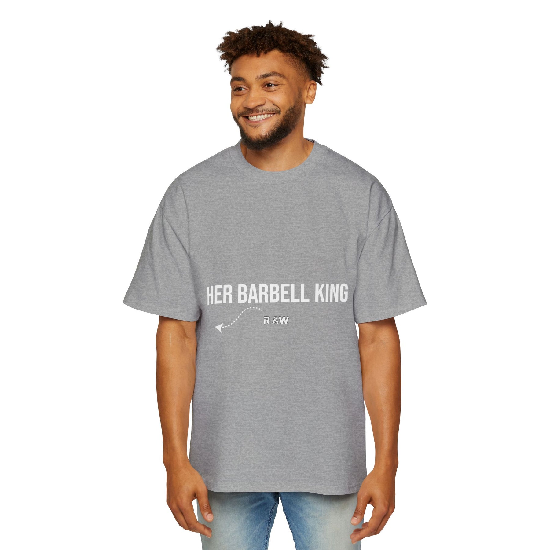 "Her Barbell King" Oversized Tee (Men’s)