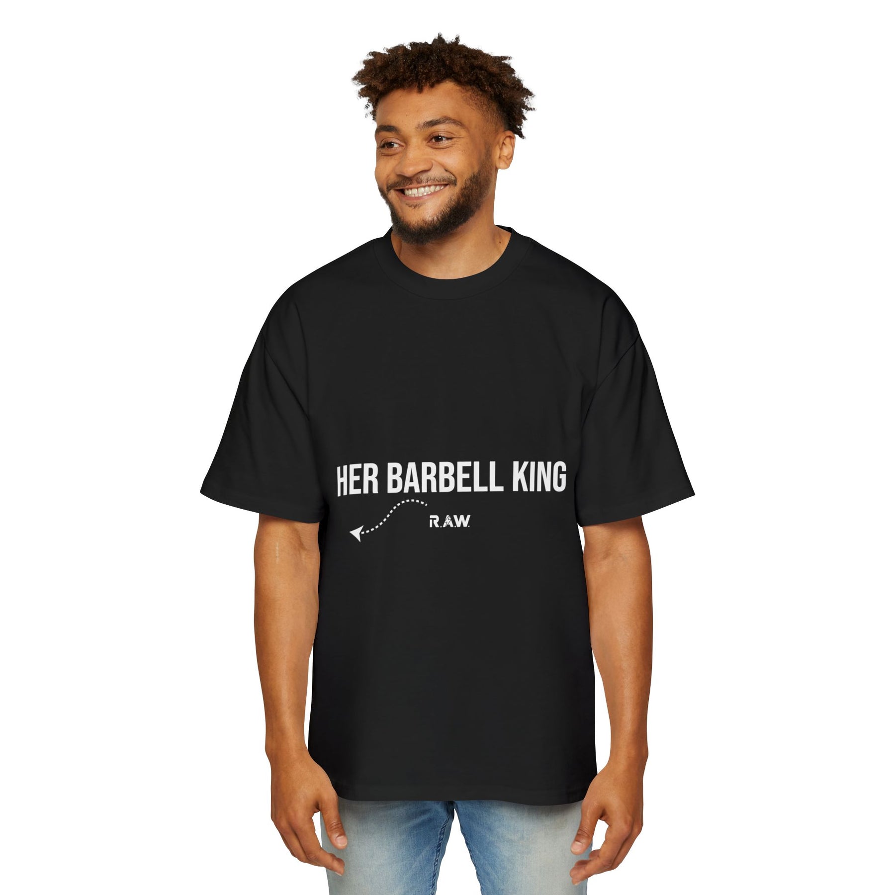 "Her Barbell King" Oversized Tee (Men’s)
