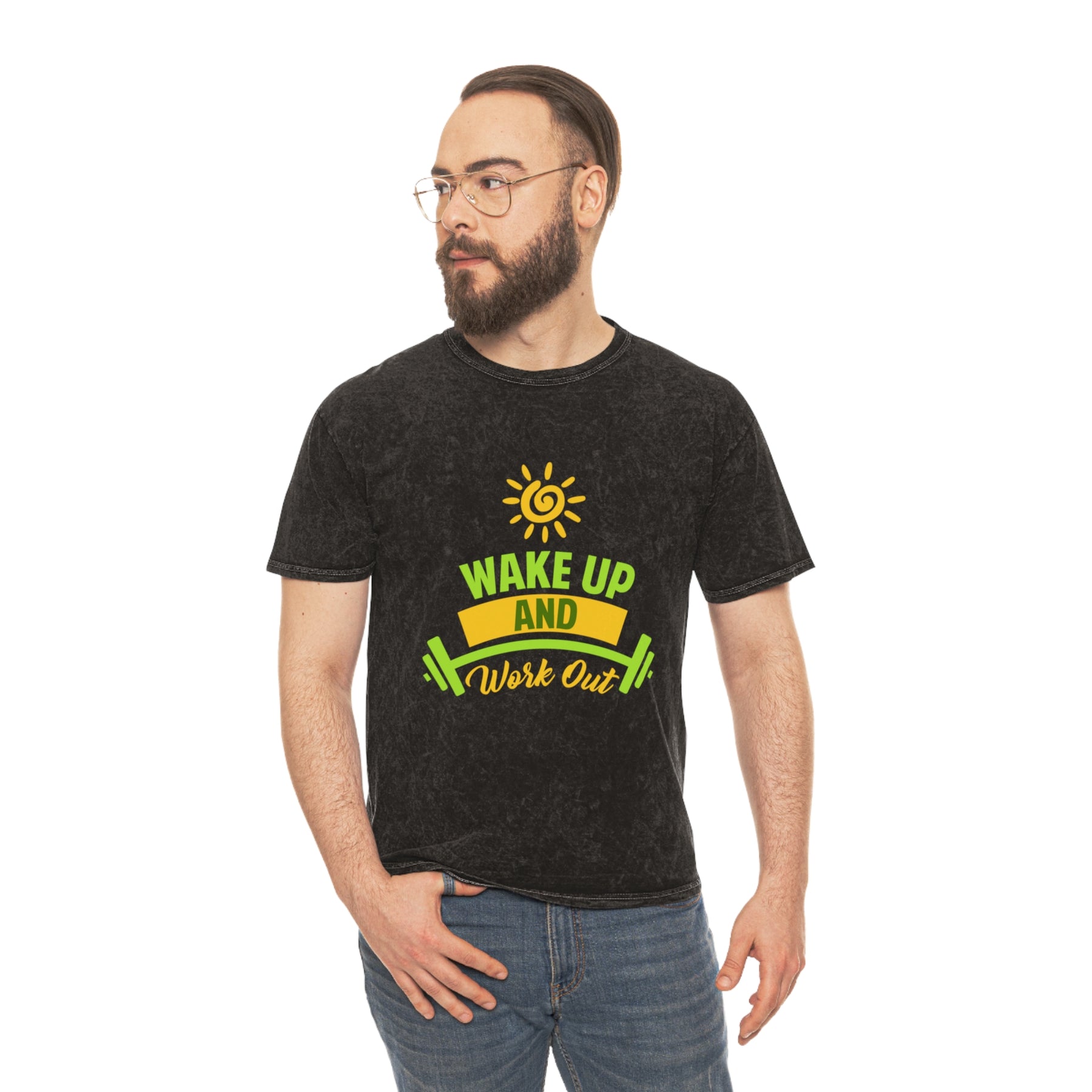 Wake Up & Workout Washed Gym Shirt