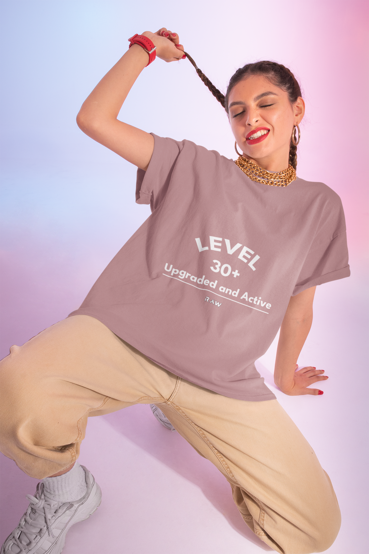 Level 30+ – Upgraded & Active Faded Tee
