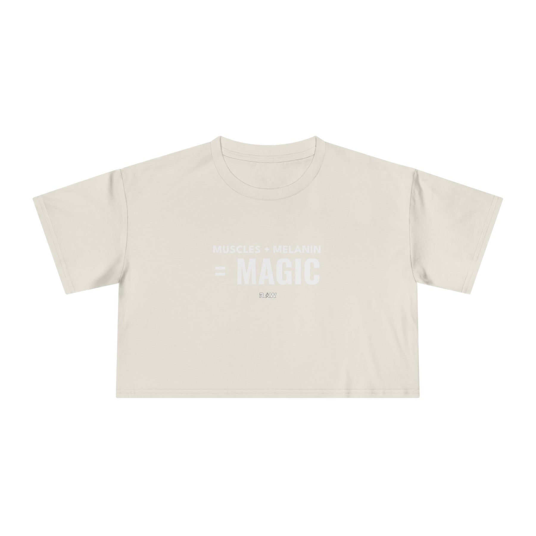 Crop Tee - Muscles + Melanin = Magic