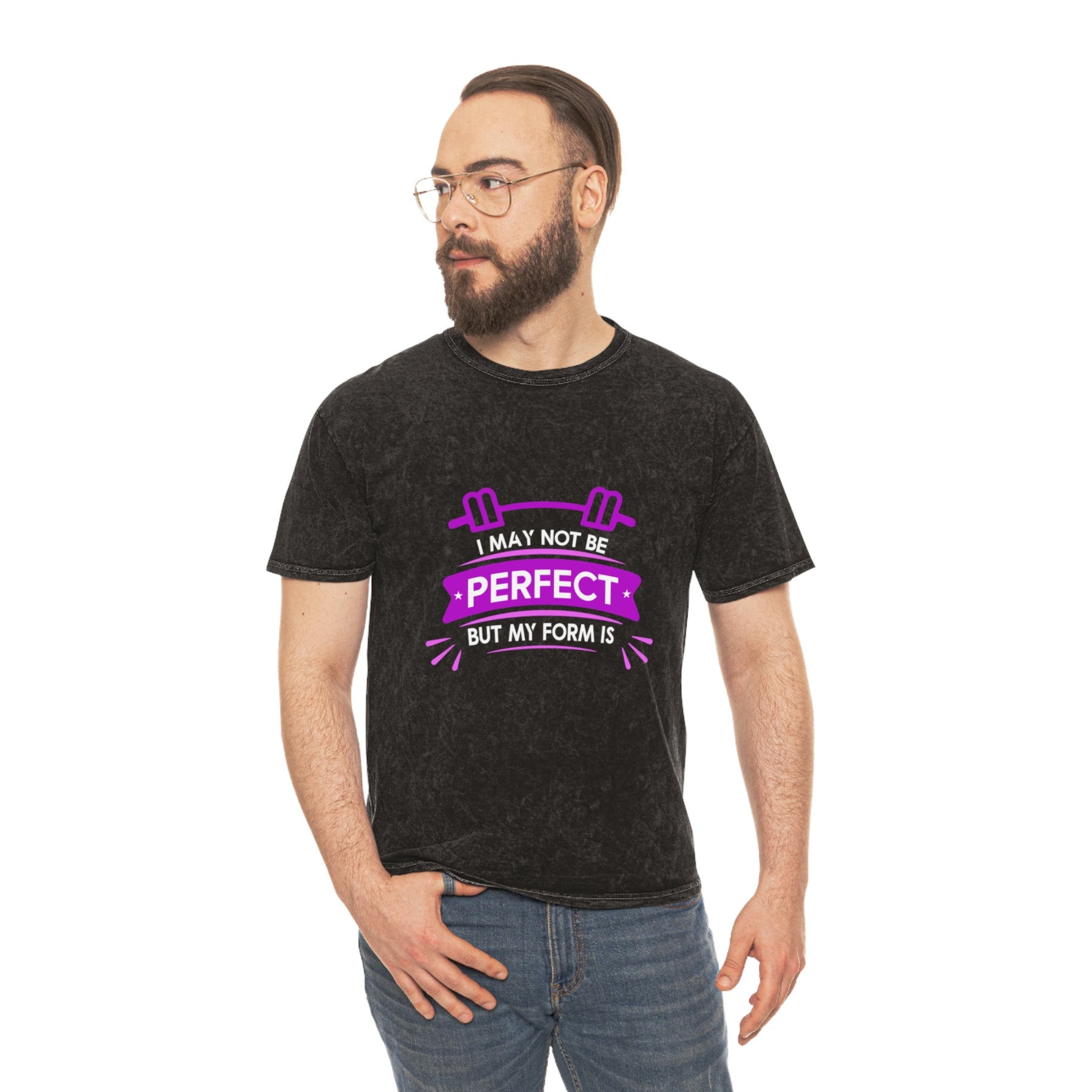 I May Not Be Perfect But My Form Washed Gym Shirt