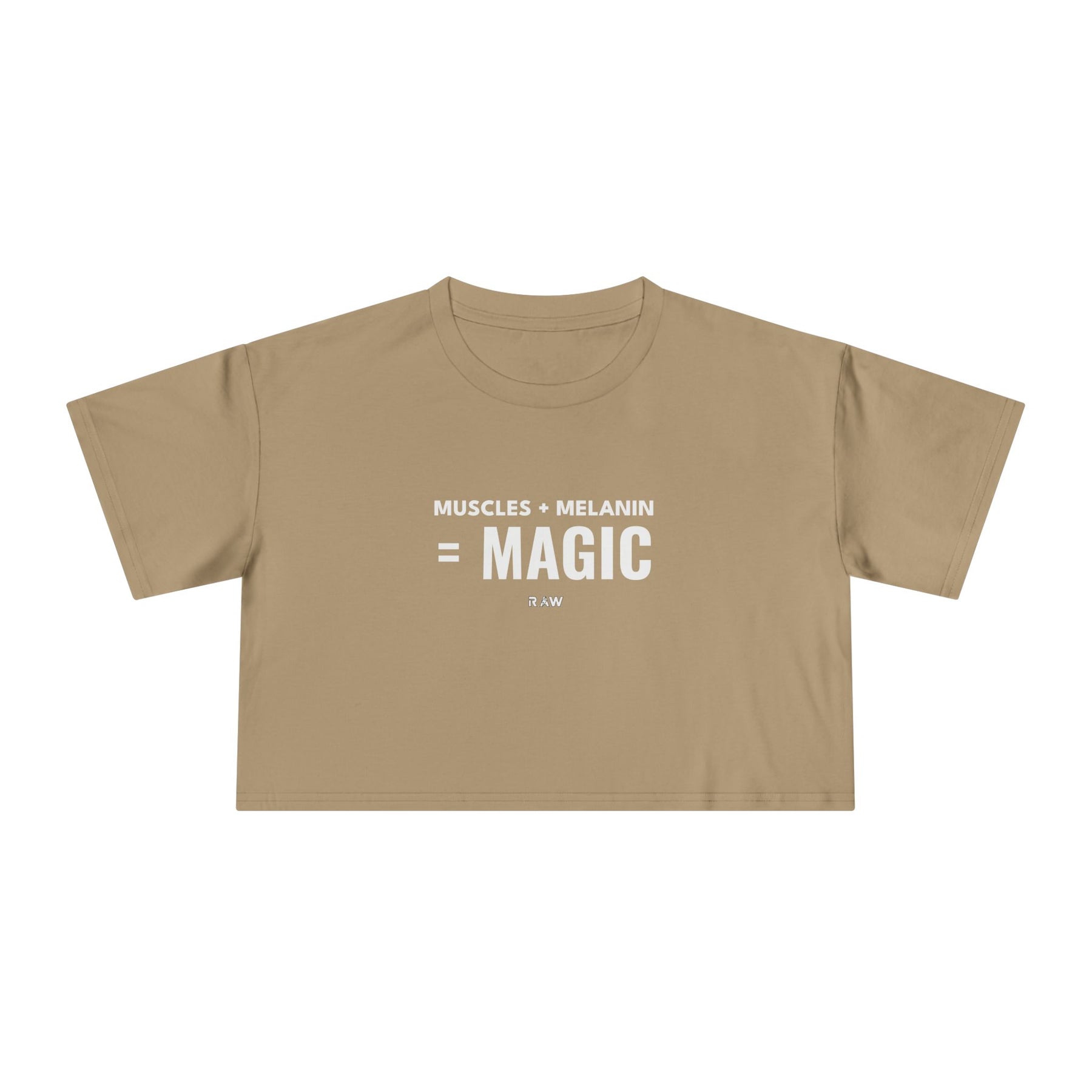 Crop Tee - Muscles + Melanin = Magic