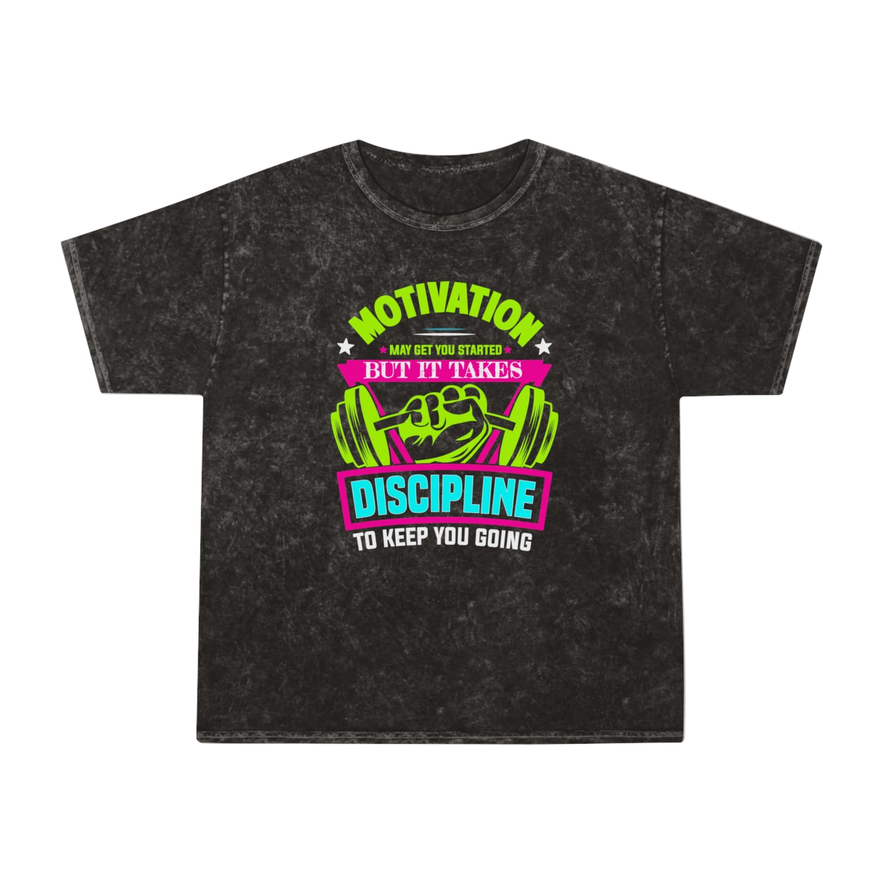 Motivation & Discipline Washed Gym Shirt