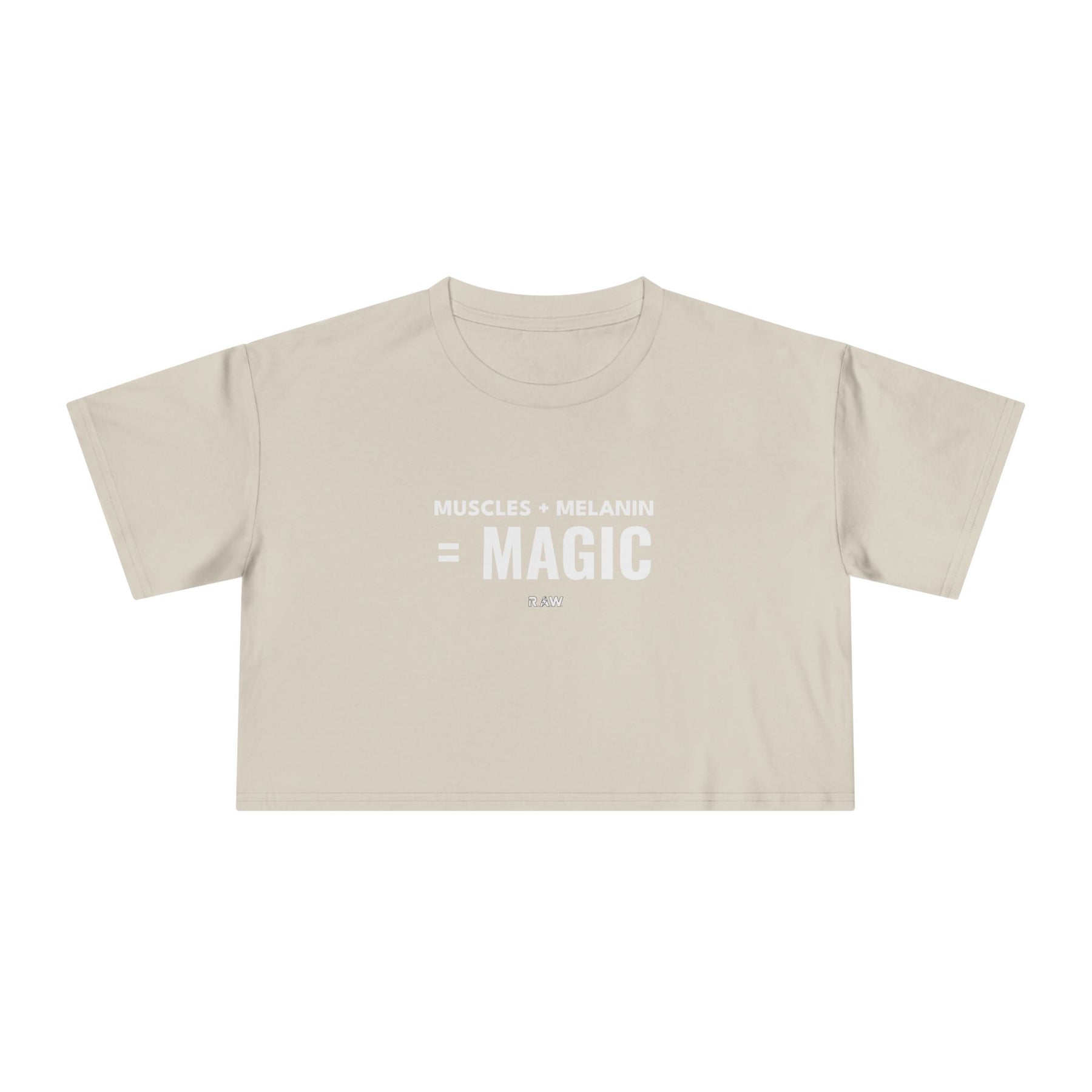 Crop Tee - Muscles + Melanin = Magic