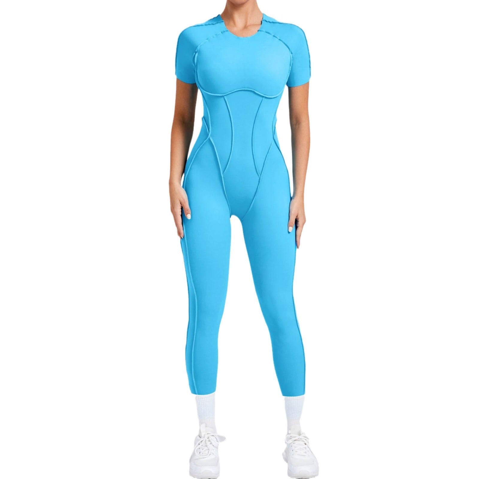 FlexEase Full-Length Jumpsuit (Short Sleeves & Long Pants)