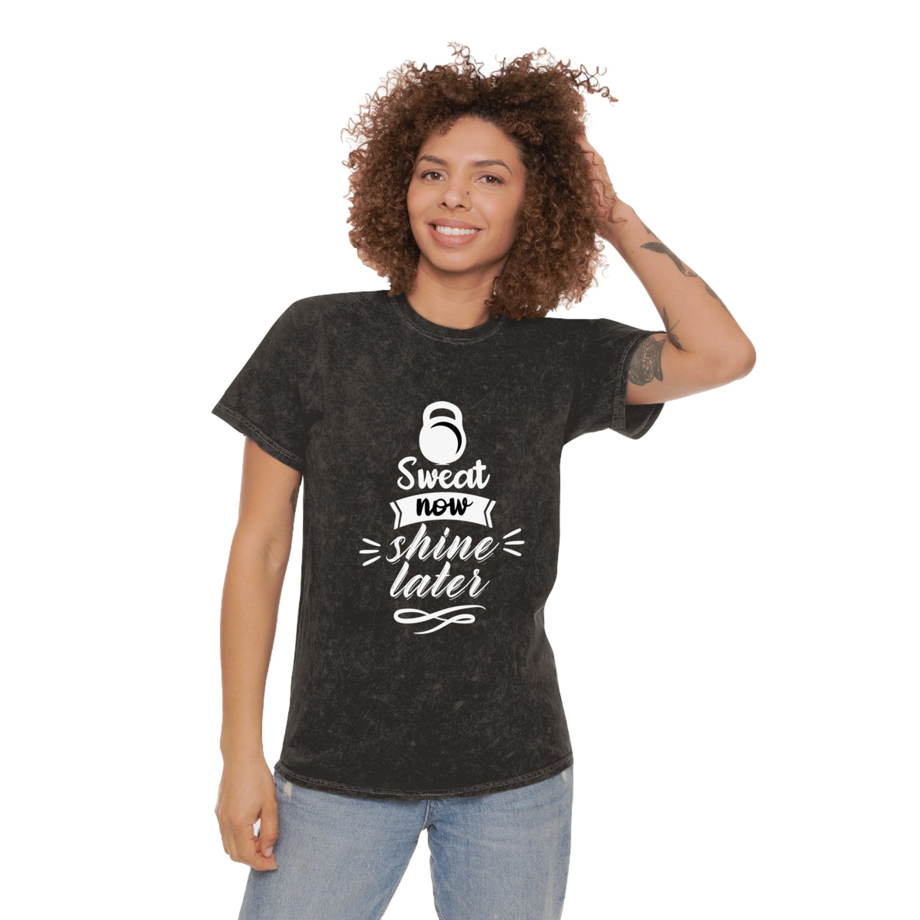 Sweat Now Shine Later Washed Gym Shirt