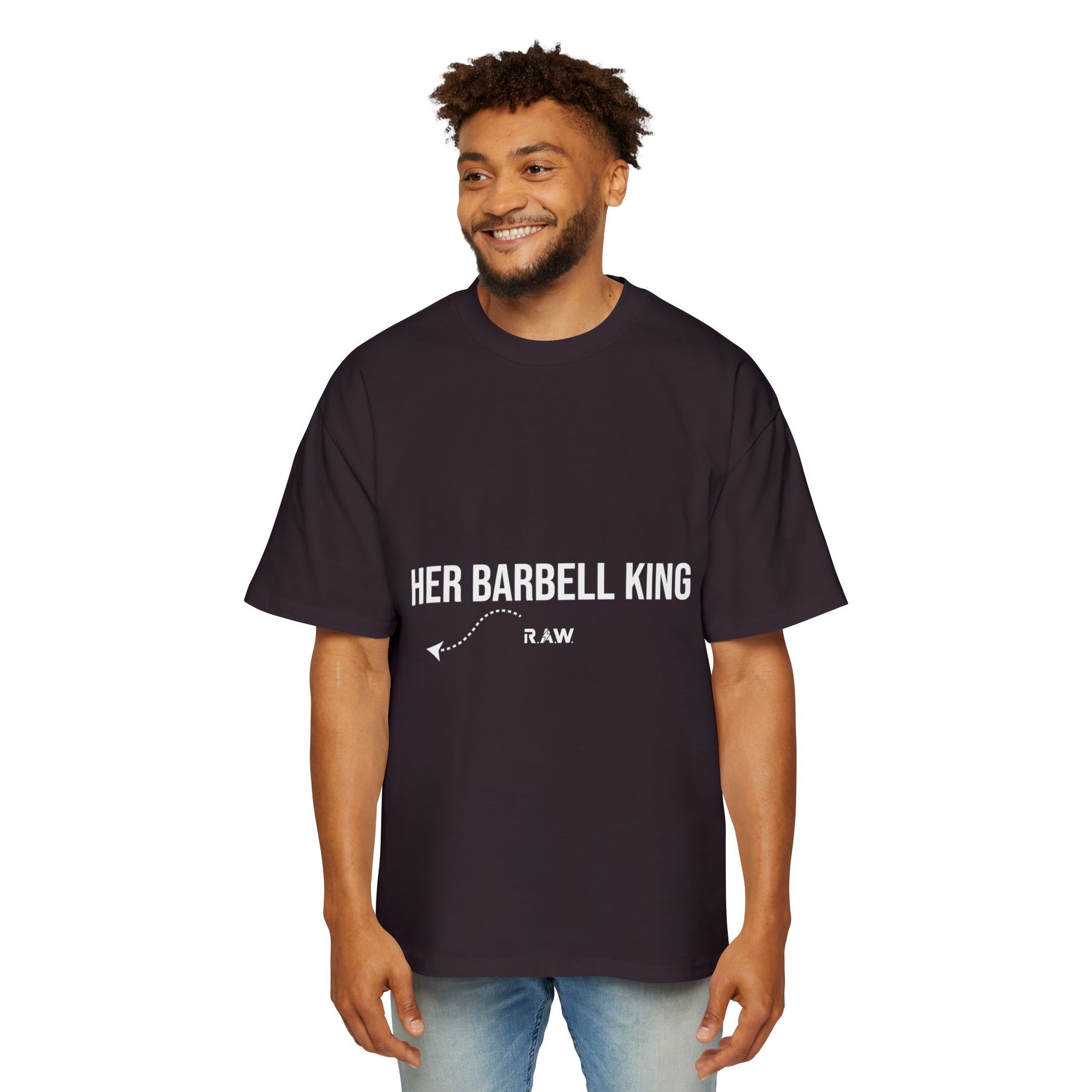 "Her Barbell King" Oversized Tee (Men’s)