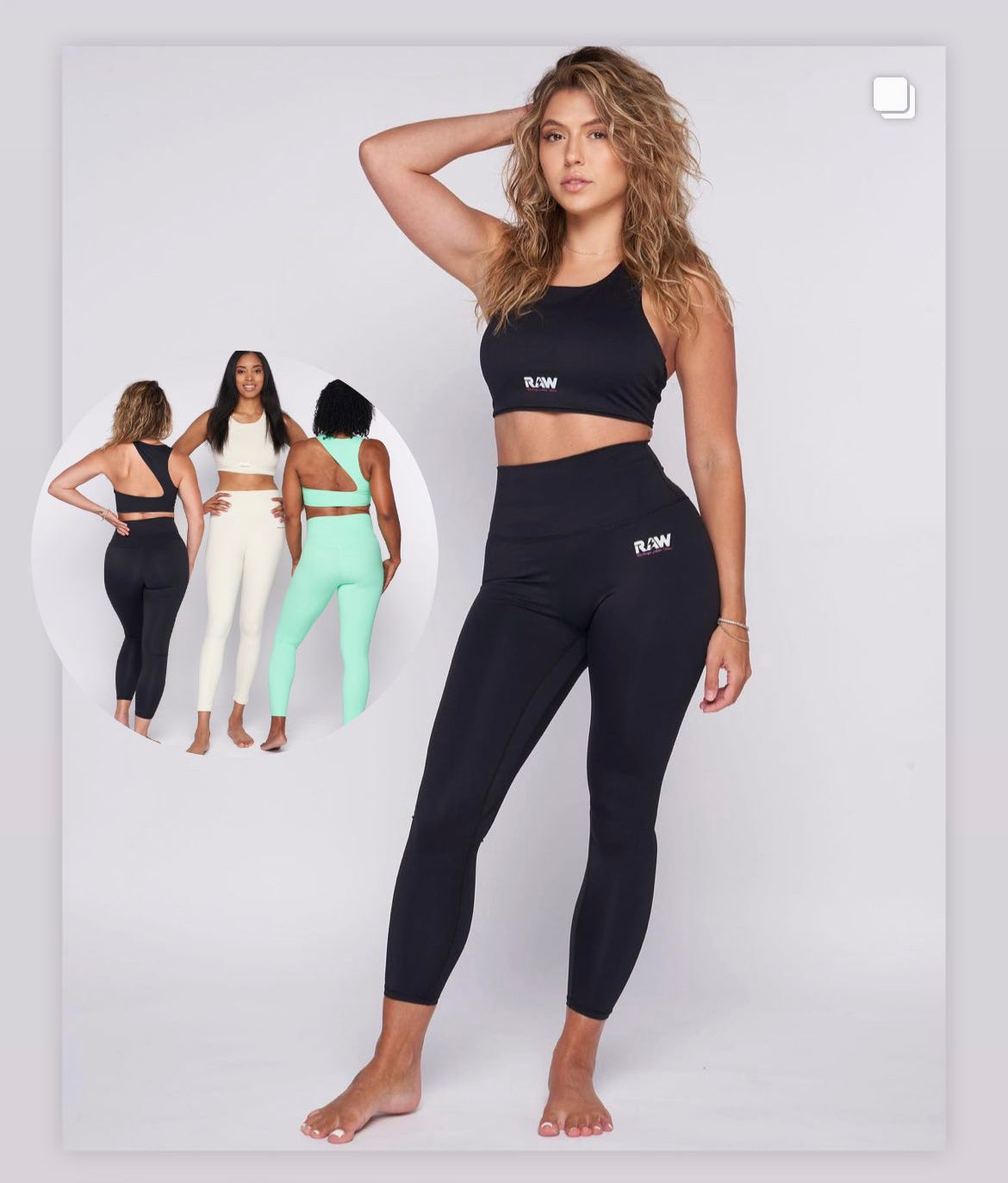 Pilates Hottie Sports Bra - (Black)