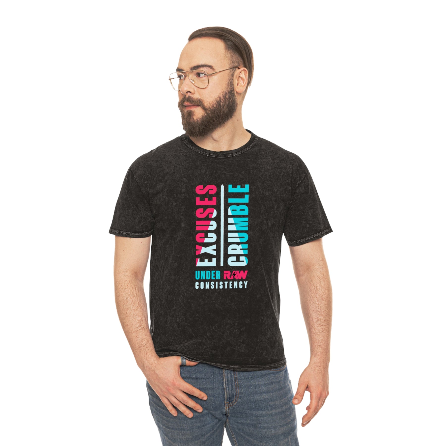 Excuses Crumble Under Consistency Washed Gym Shirt