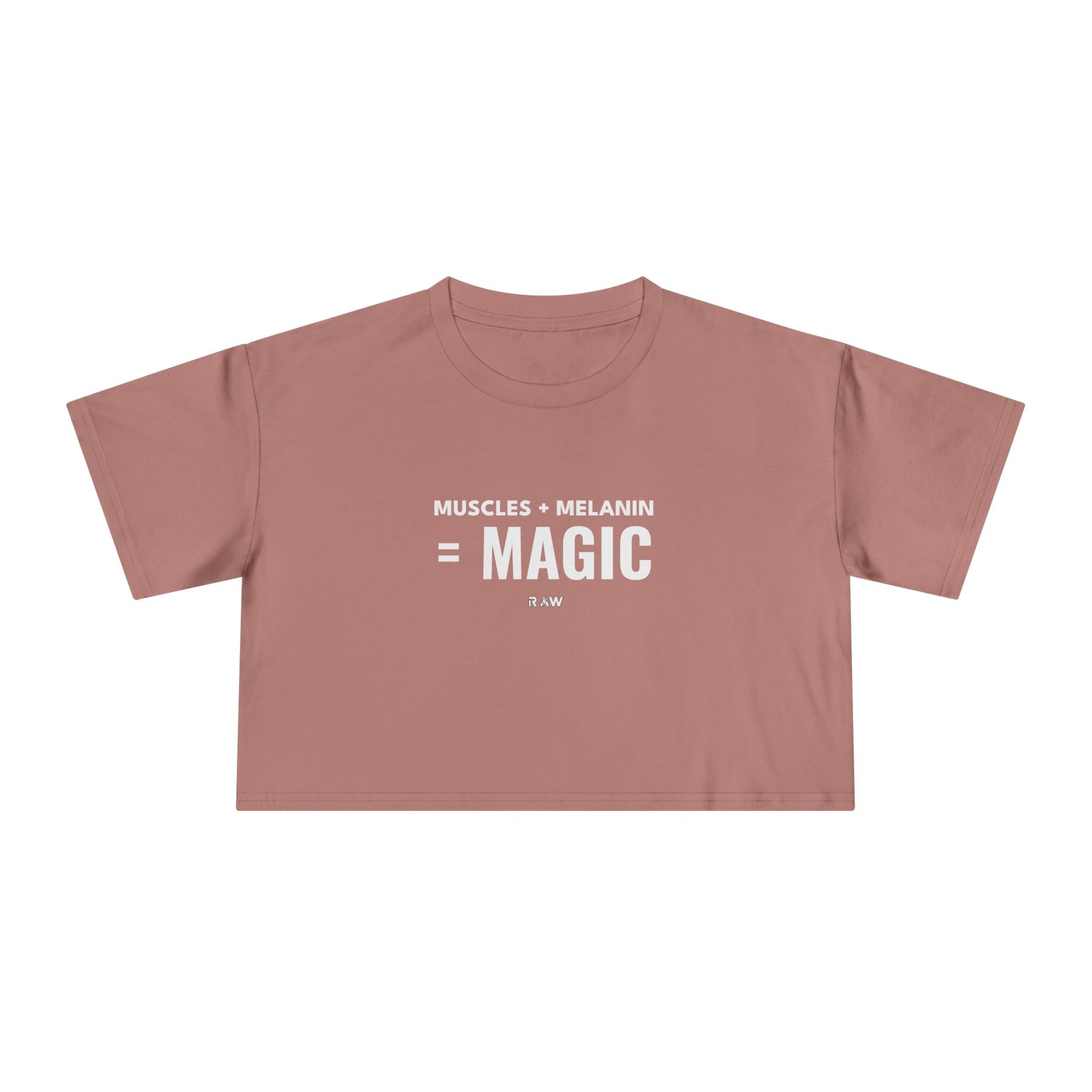 Crop Tee - Muscles + Melanin = Magic