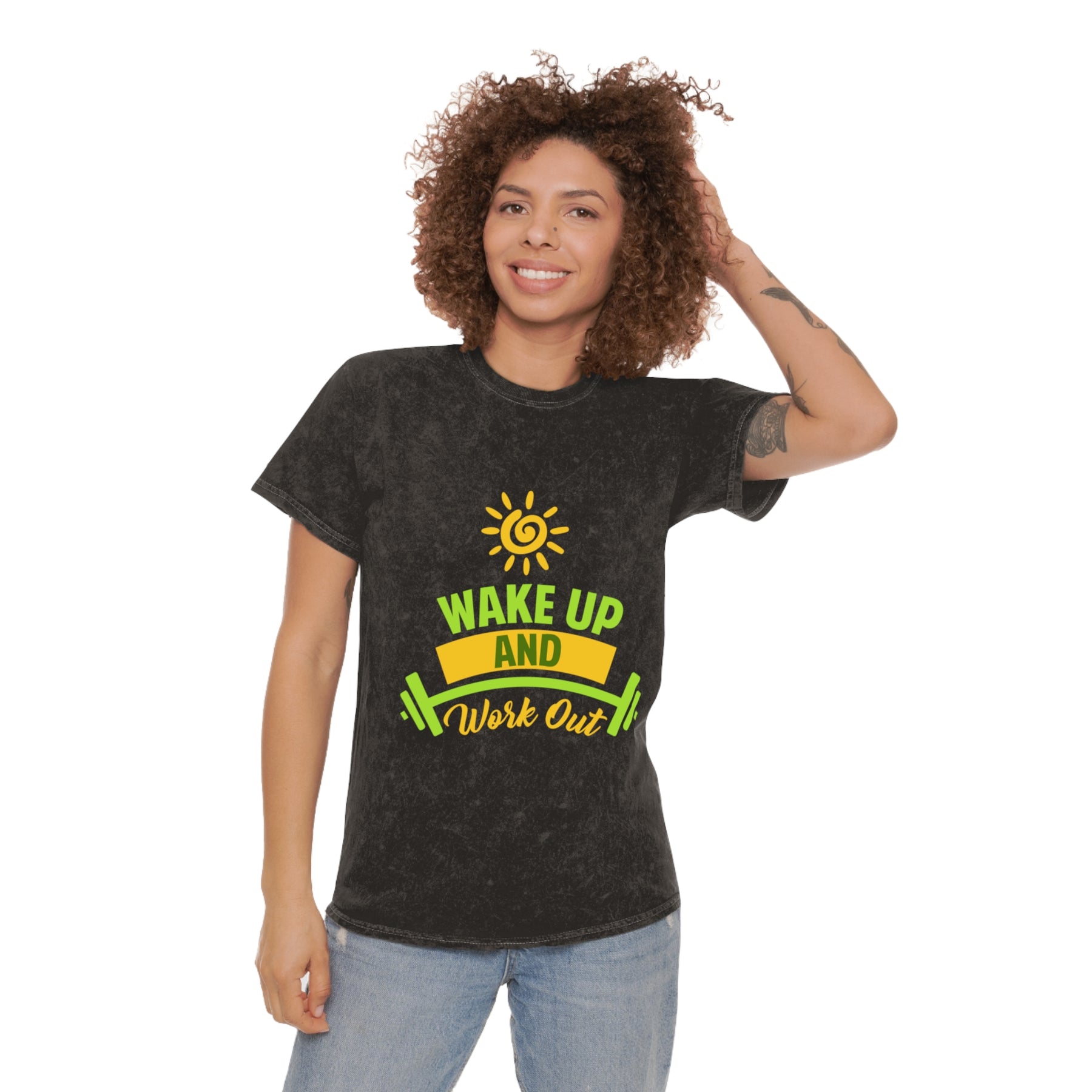 Wake Up & Workout Washed Gym Shirt