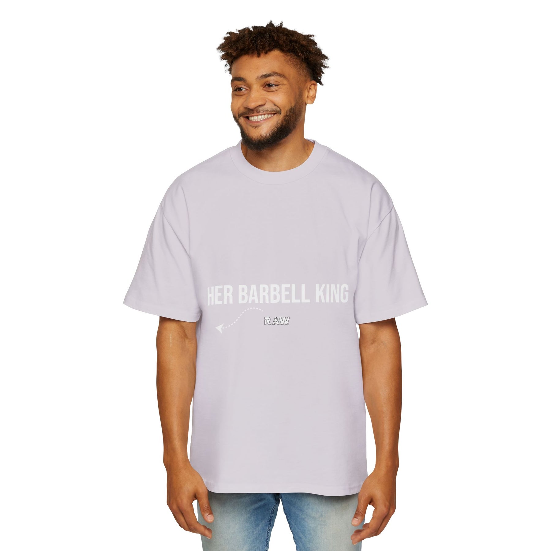 "Her Barbell King" Oversized Tee (Men’s)