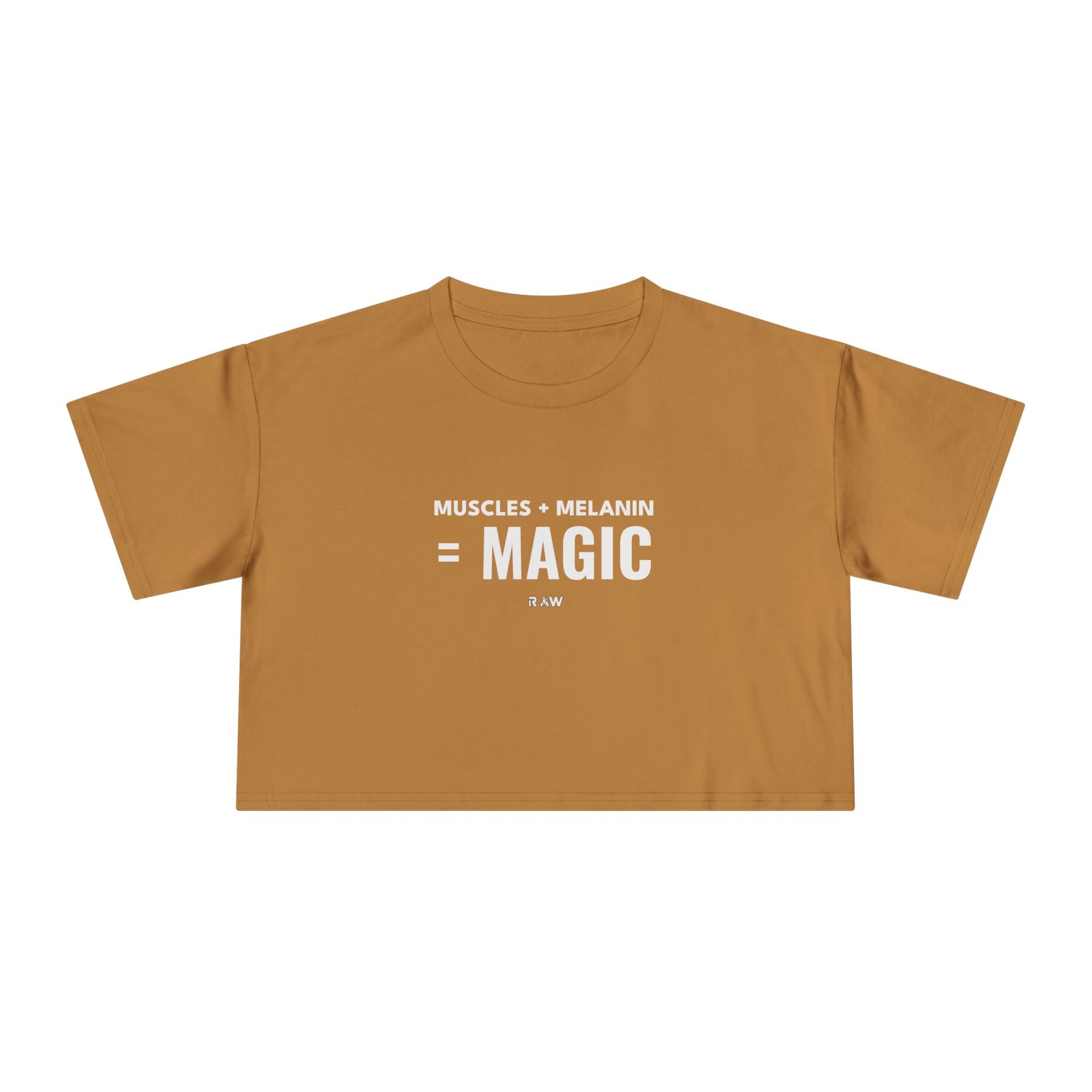 Crop Tee - Muscles + Melanin = Magic