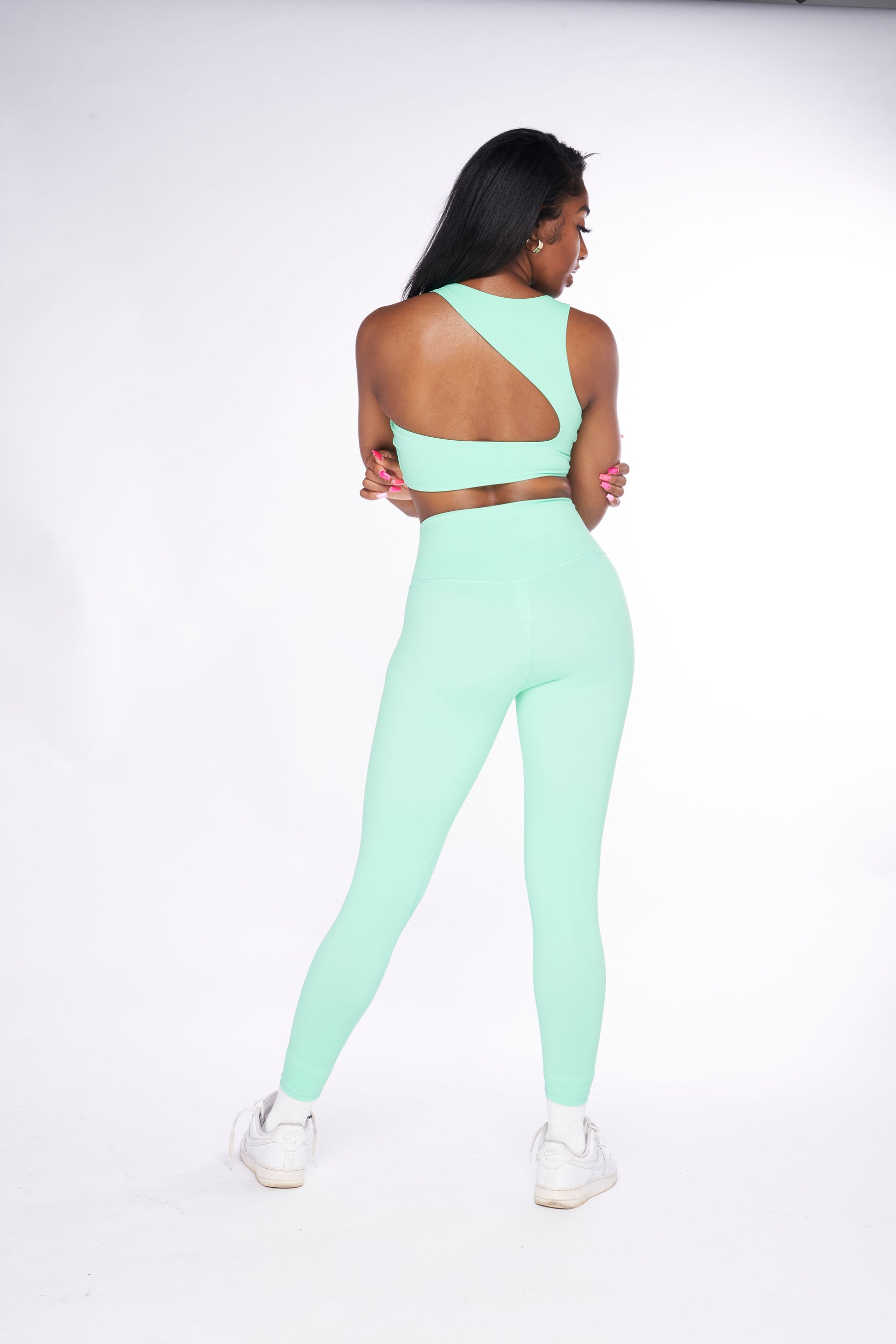 Pilates Hottie - 2 Piece Set (Aquamarine Green)