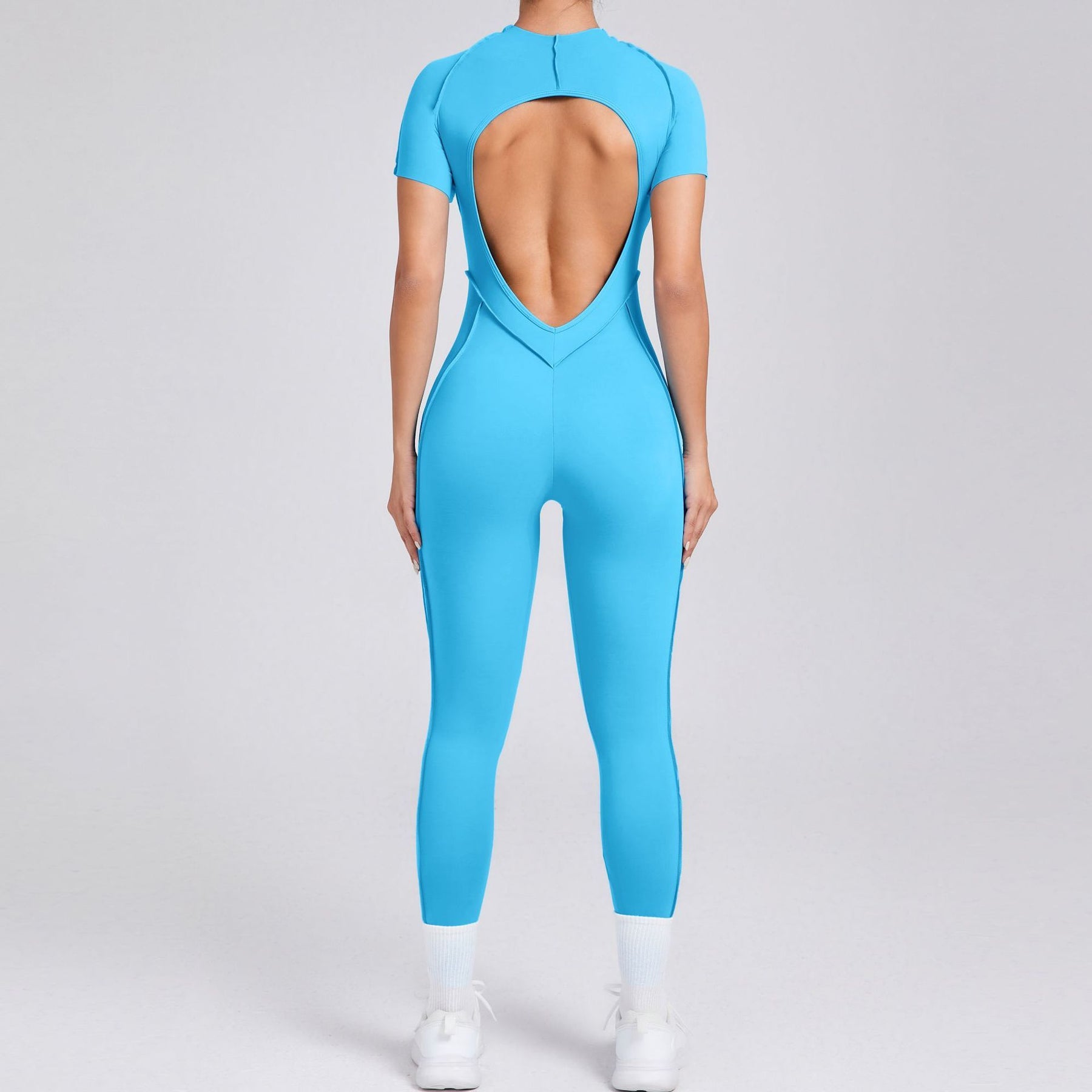 FlexEase Full-Length Jumpsuit (Short Sleeves & Long Pants)