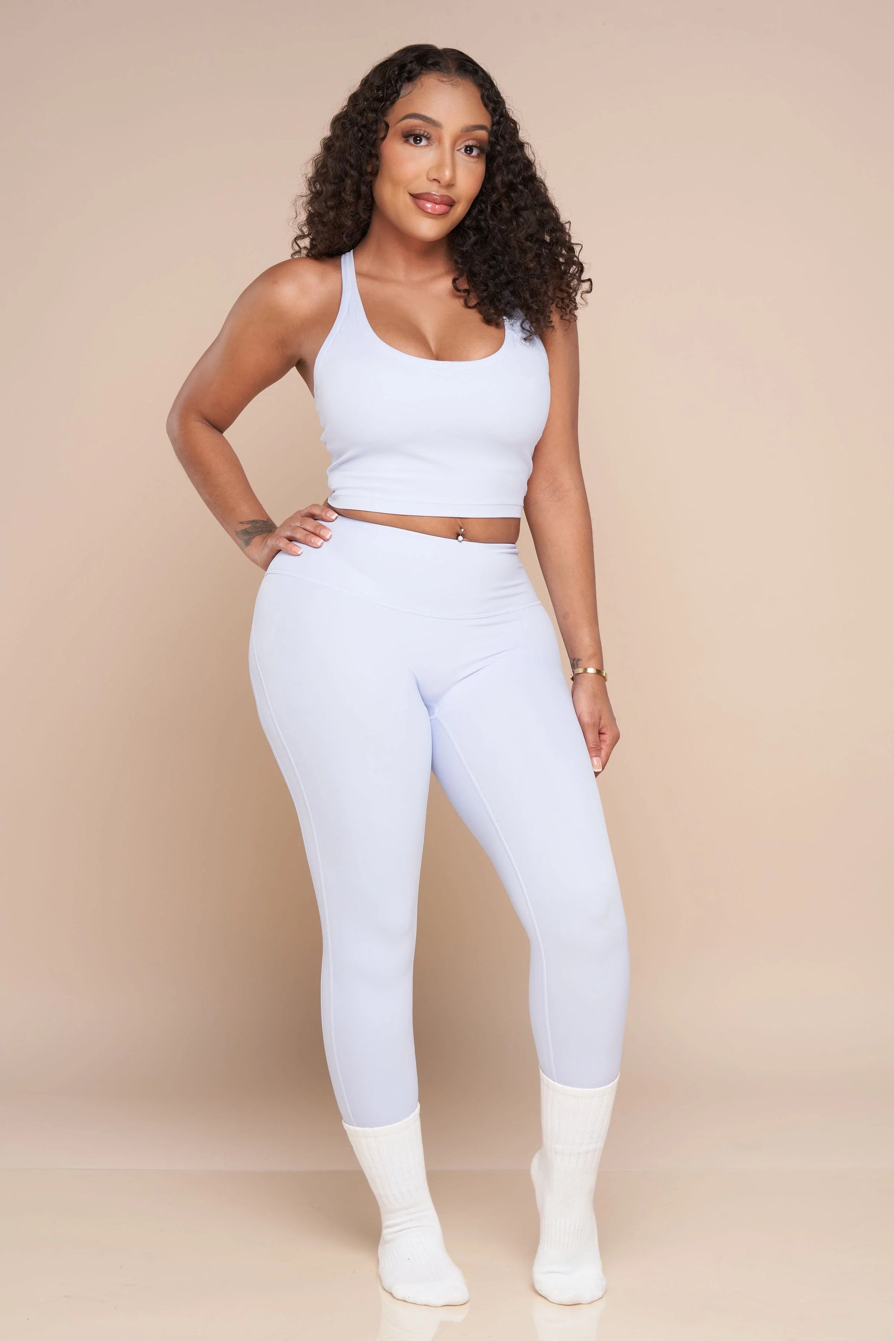 Get Committed (Baby Blue) Leggings