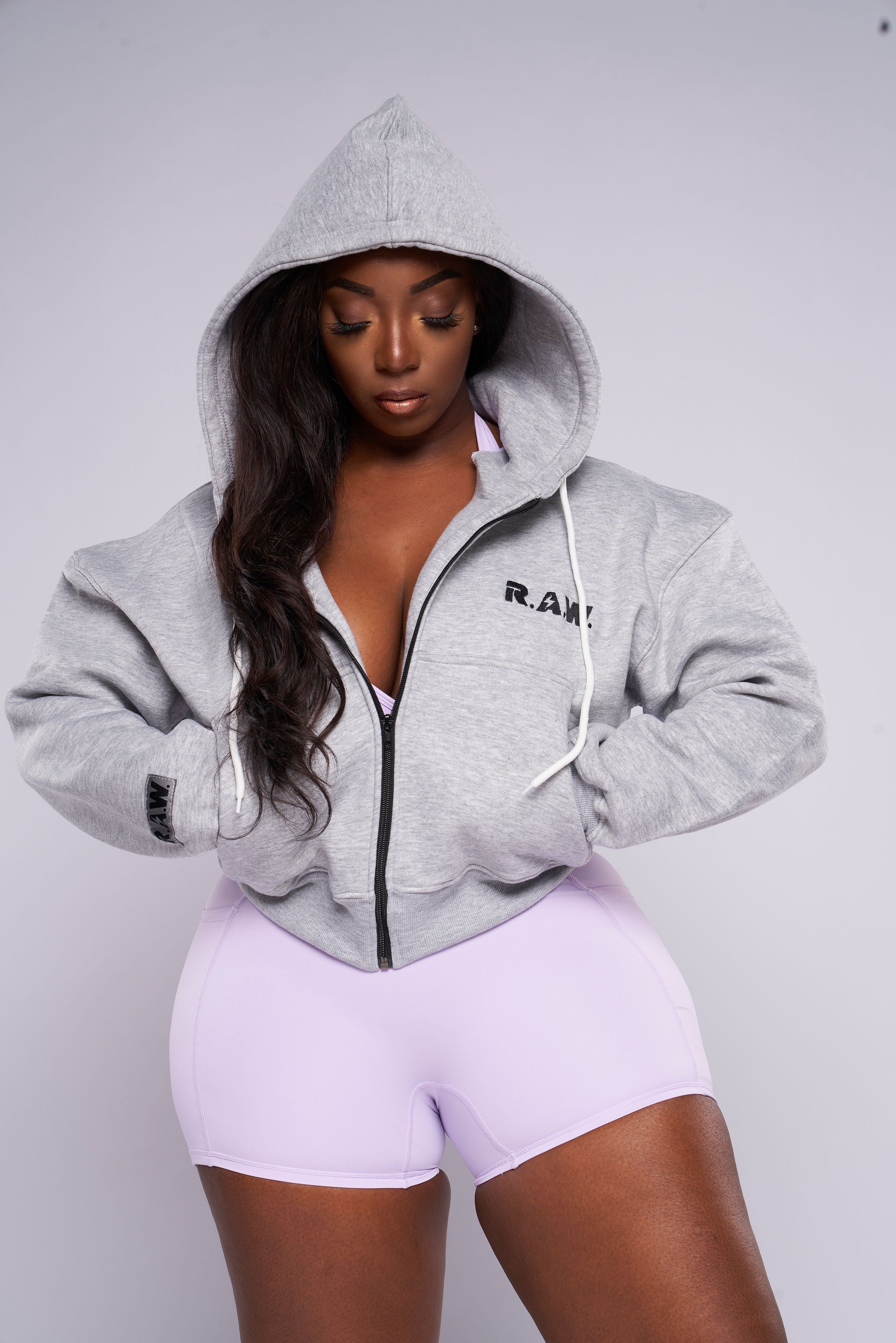 Comfy Cropped Hoodie (Grey) | Cozy Cropped Hoodie for Women