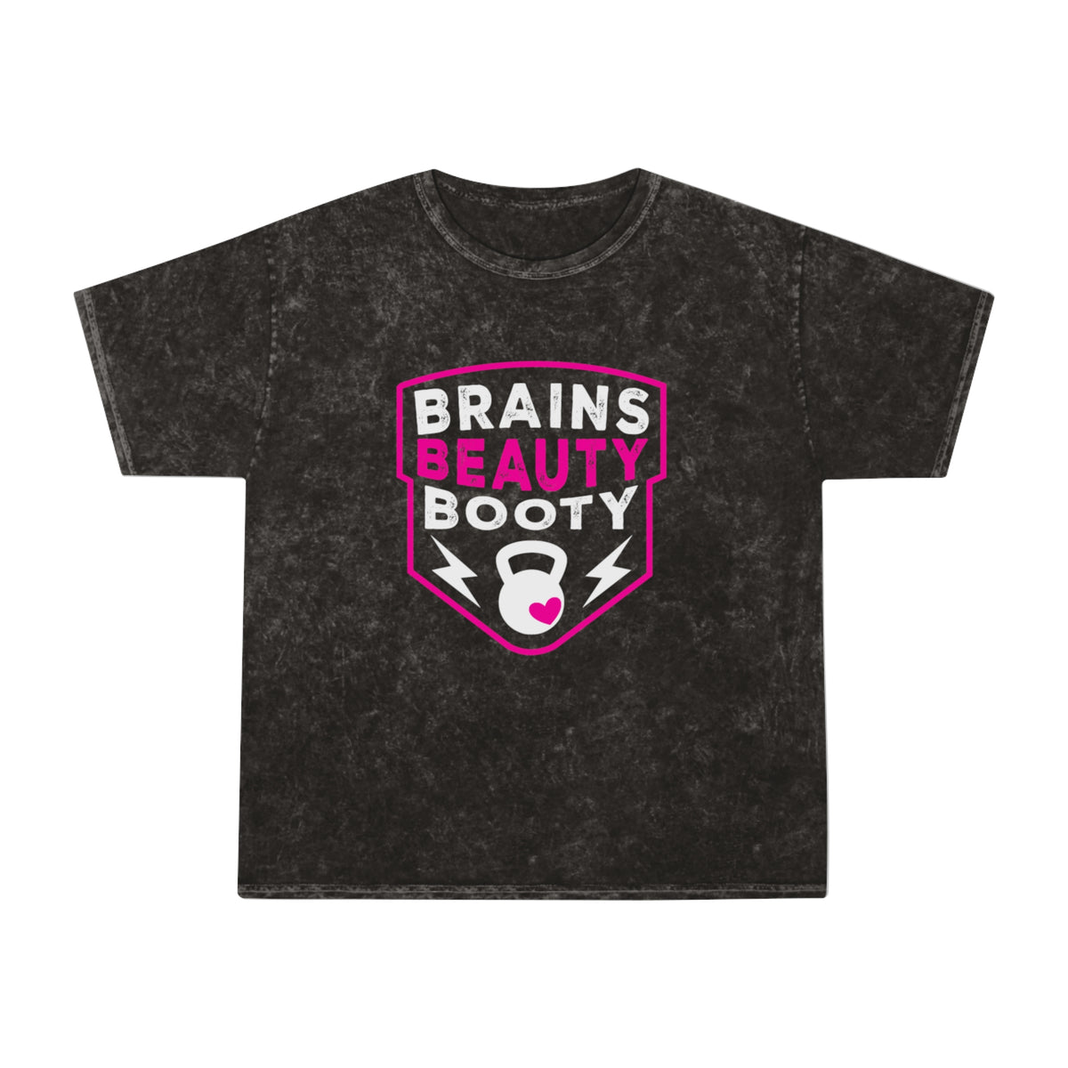 Brains Beauty Booty Washed Gym Shirt