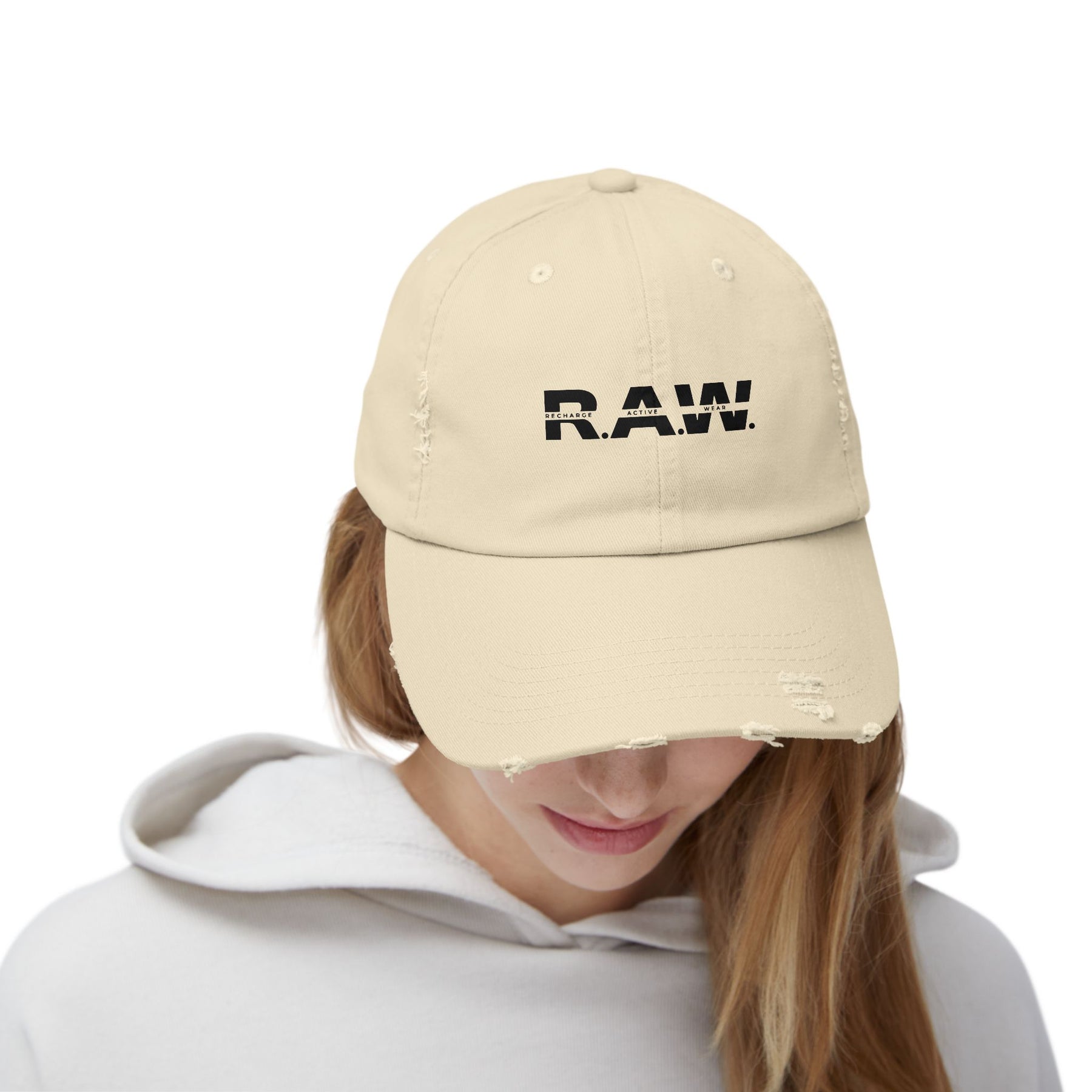 RAW Vintage Distressed Cap - Beige