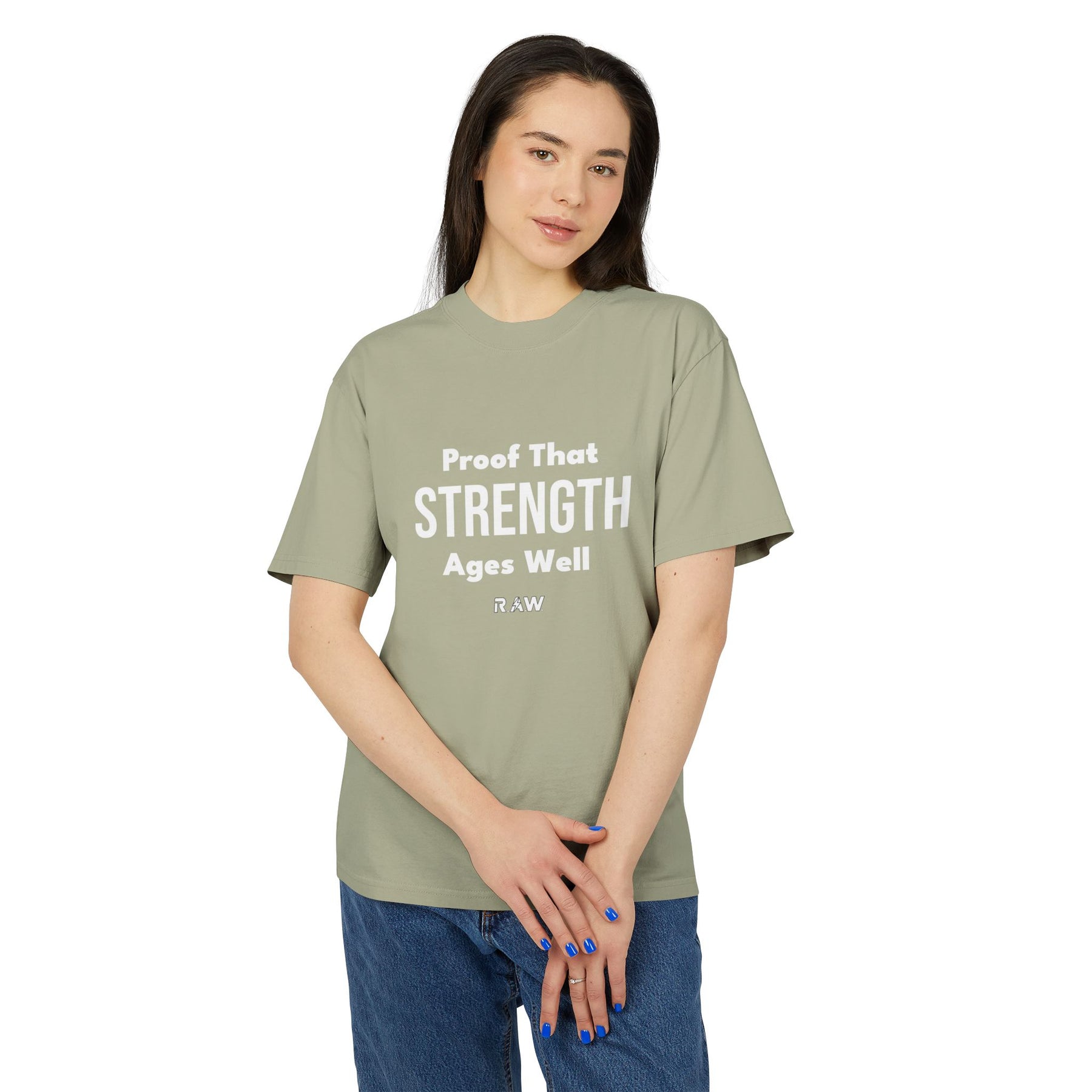 Proof That Strength Ages Well Unisex Heavy Faded Tee