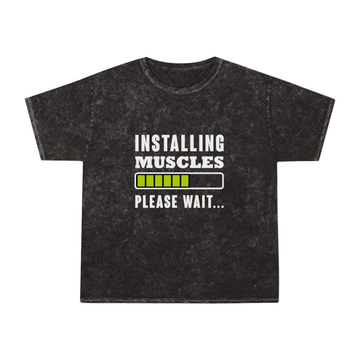 Installing Muscles Washed Gym Shirt