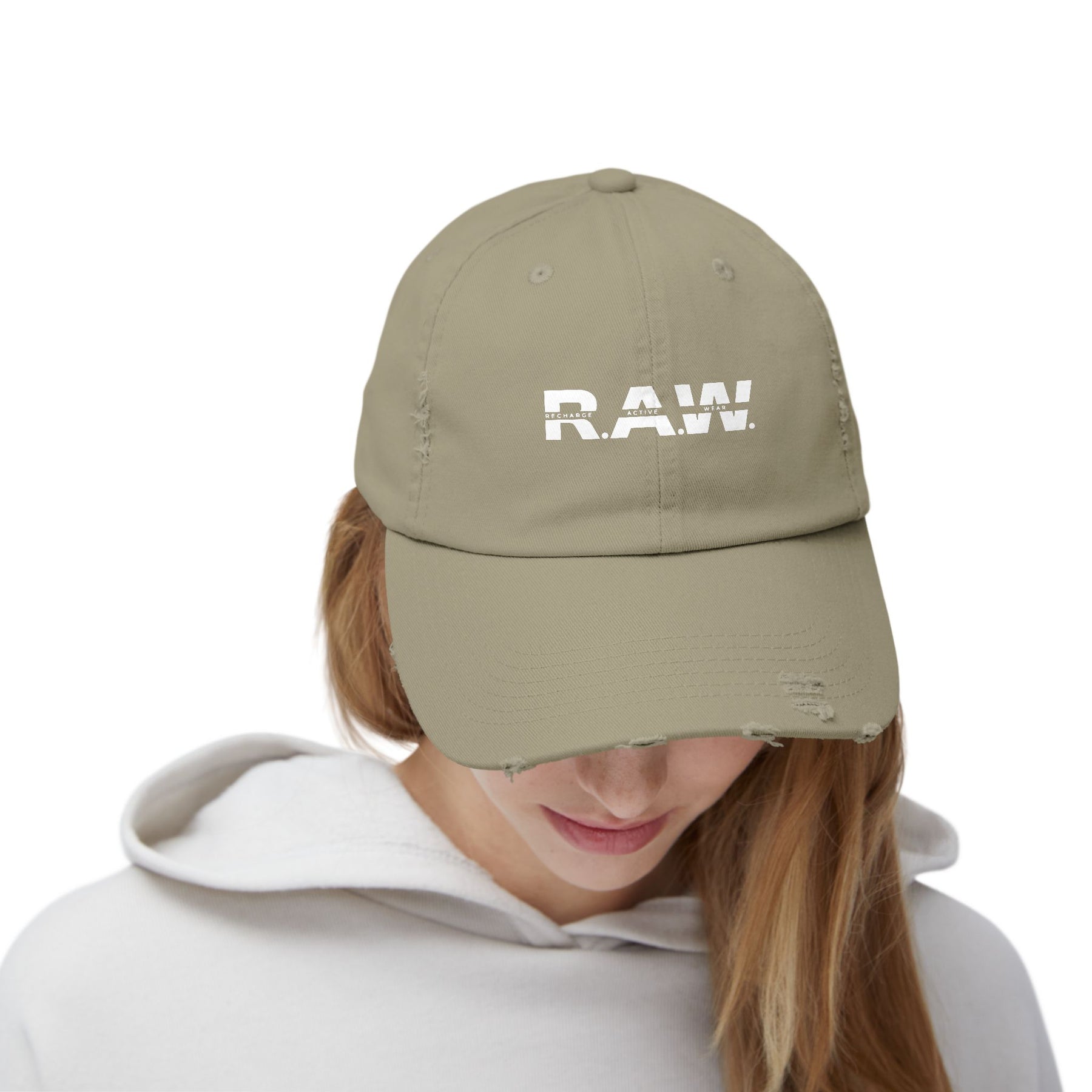 RAW Vintage Distressed Cap - Beige