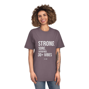 Strong, Sore, Satisfied – 30+ Power Tee