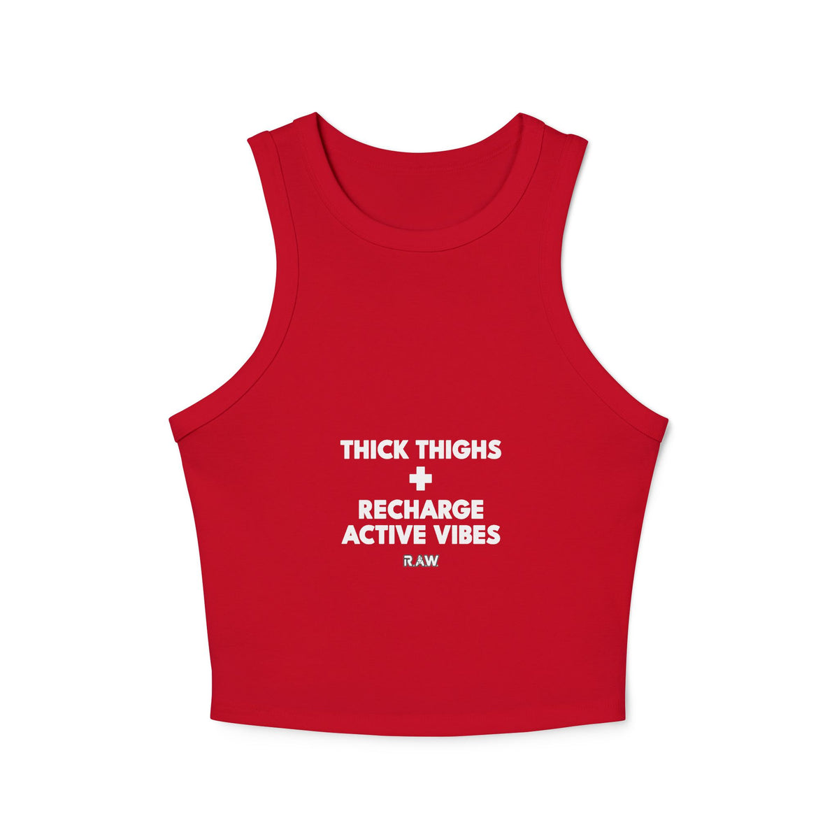 "Thick Thighs" Women's Micro Rib Racer Tank Top