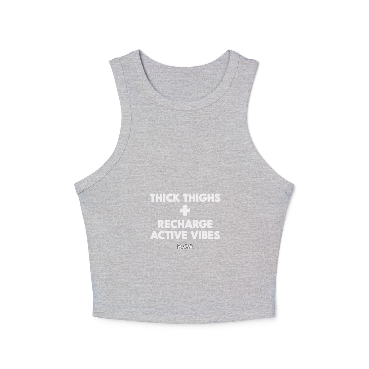 "Thick Thighs" Women's Micro Rib Racer Tank Top