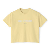 Love. Lift. Repeat – Pigment-Dyed Crop Tee