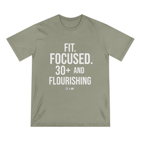 Fit, Focused & Flourishing at 30+ Organic Staple Tee