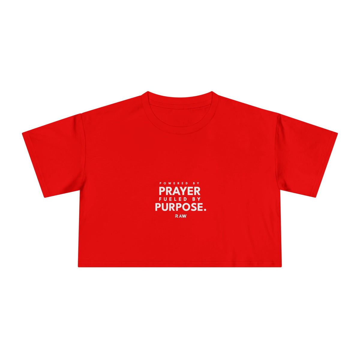 Powered by Prayer - Crop Tee