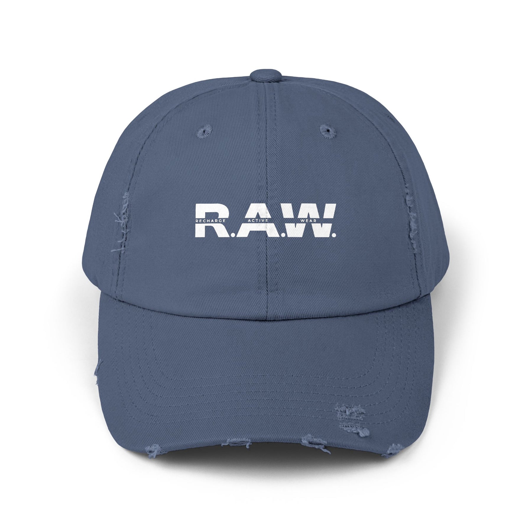 RAW Vintage Distressed Cap - Blue
