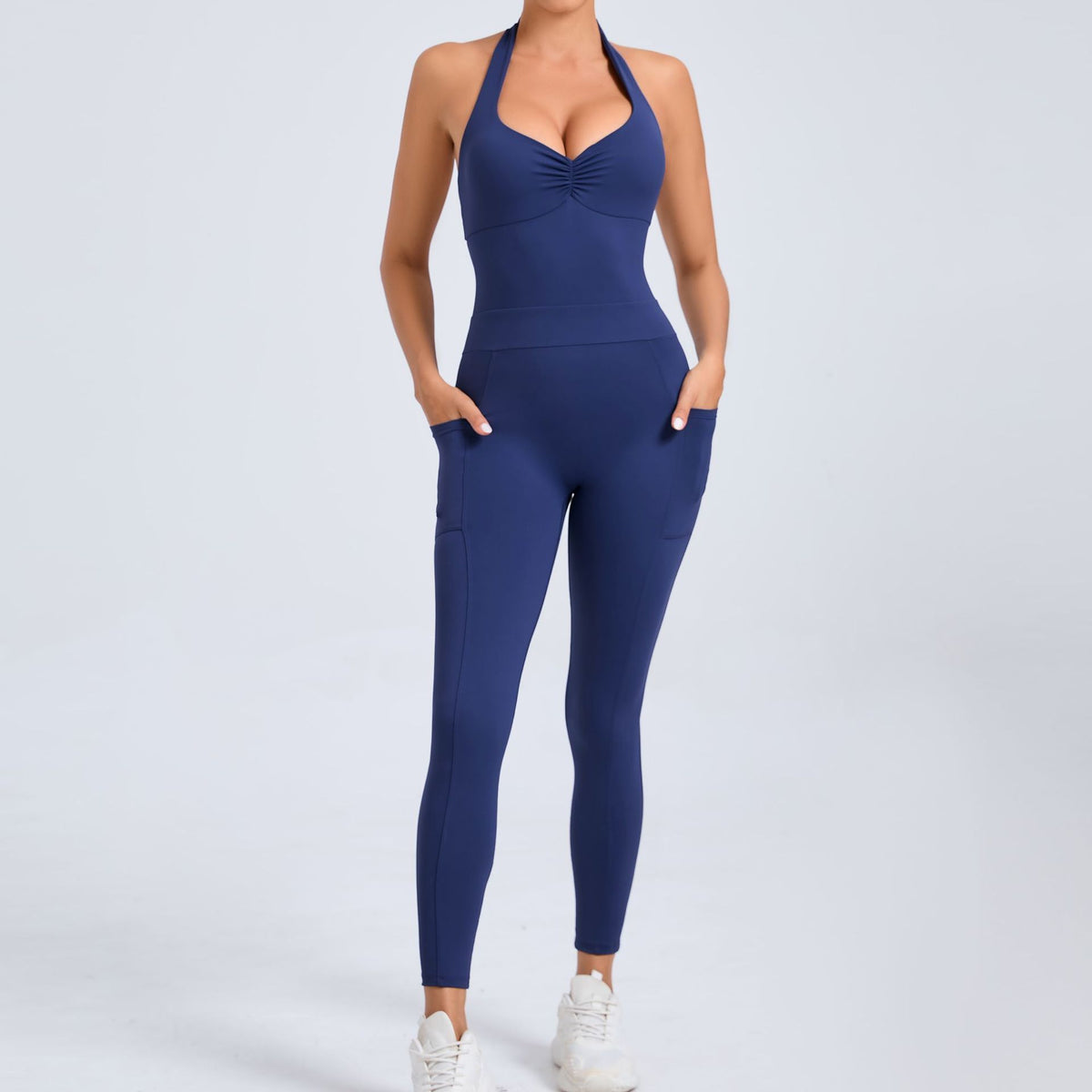 FlexFit Halter Pocket Jumpsuit