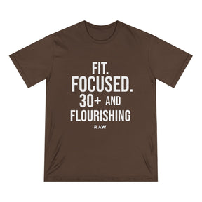 Fit, Focused & Flourishing at 30+ Organic Staple Tee