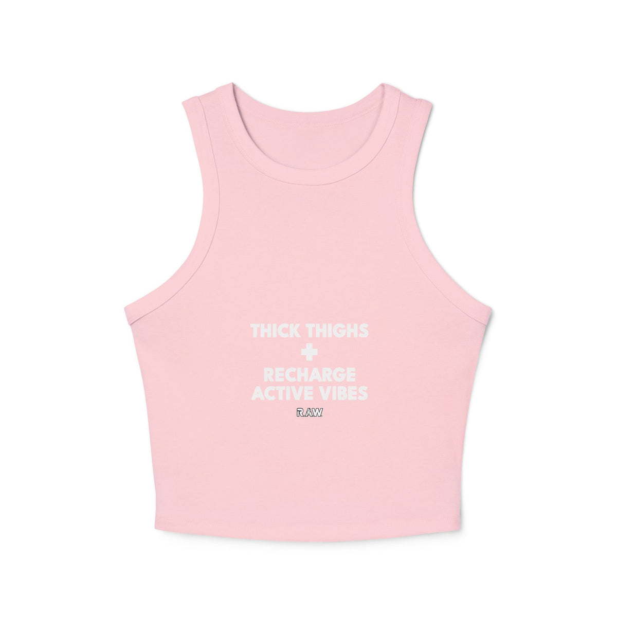"Thick Thighs" Women's Micro Rib Racer Tank Top