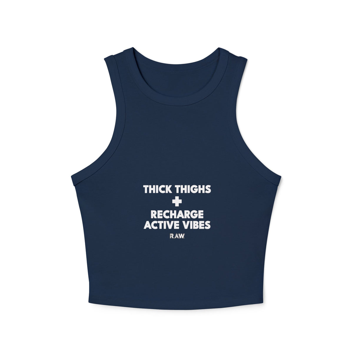 "Thick Thighs" Women's Micro Rib Racer Tank Top