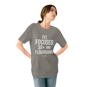 Fit, Focused & Flourishing at 30+ Organic Staple Tee