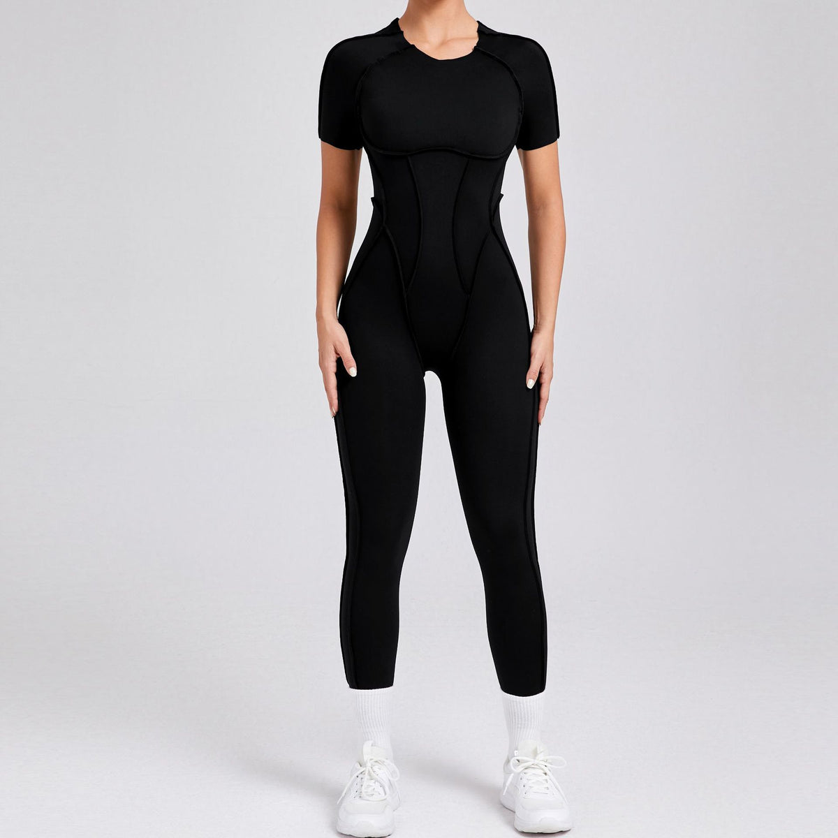FlexEase Full-Length Jumpsuit (Short Sleeves & Long Pants)