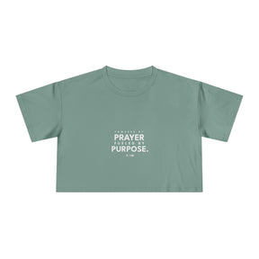 Powered by Prayer - Crop Tee