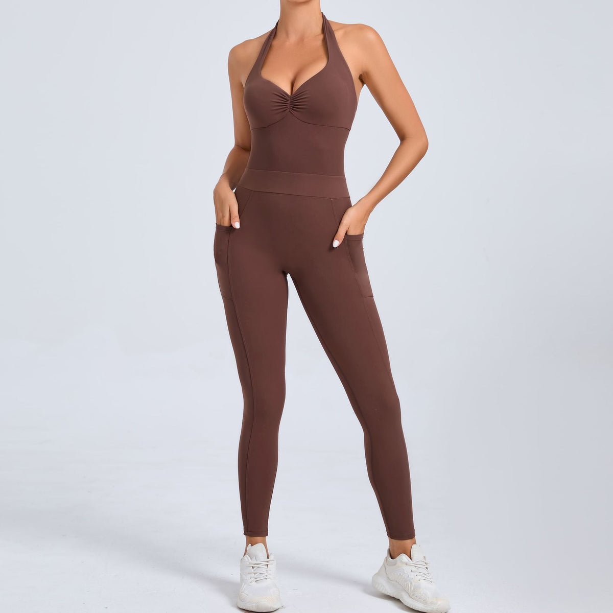 FlexFit Halter Pocket Jumpsuit